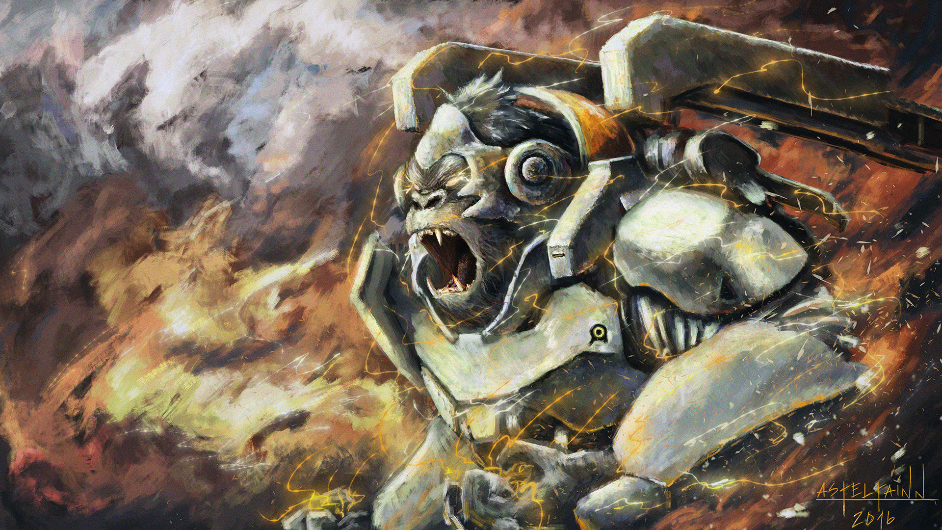 Awesome Winston (Overwatch) free background ID:170224 for full hd 1920x1080 desktop