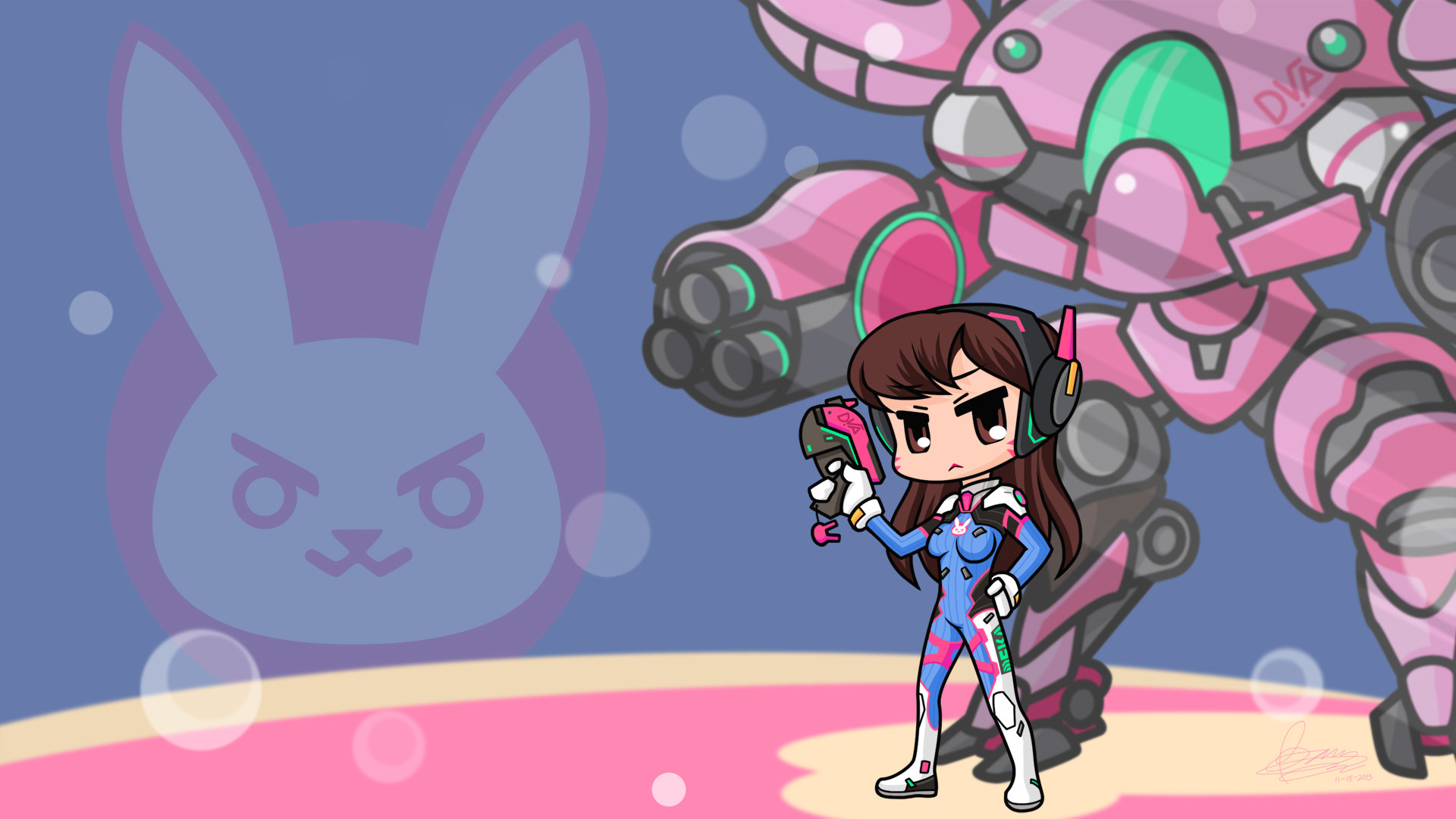 Awesome D.Va (Overwatch) free background ID:170014 for hd 1080p desktop