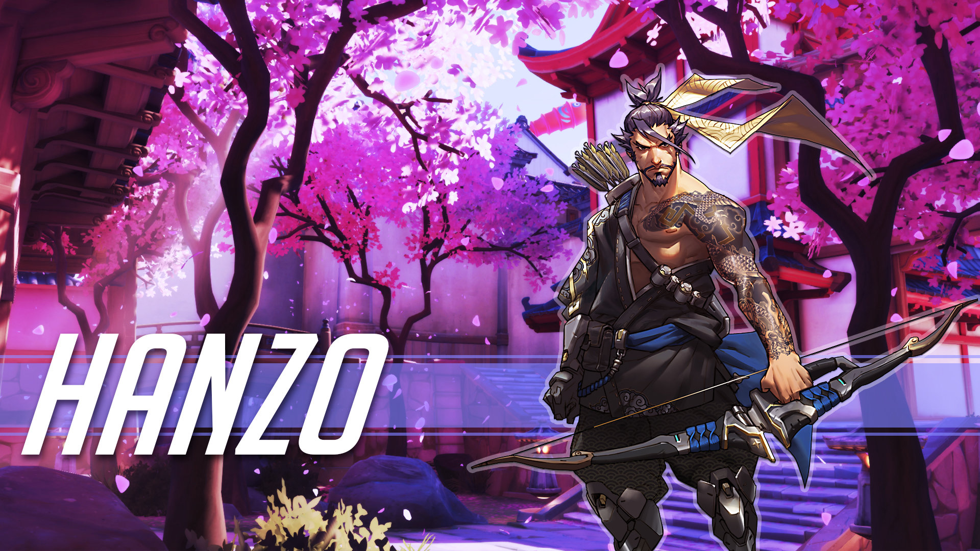 Free download Hanzo (Overwatch) background ID:169752 full hd for computer