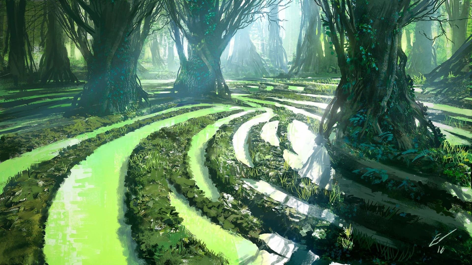 Awesome Fantasy forest free wallpaper ID:20428 for hd 1920x1080 desktop