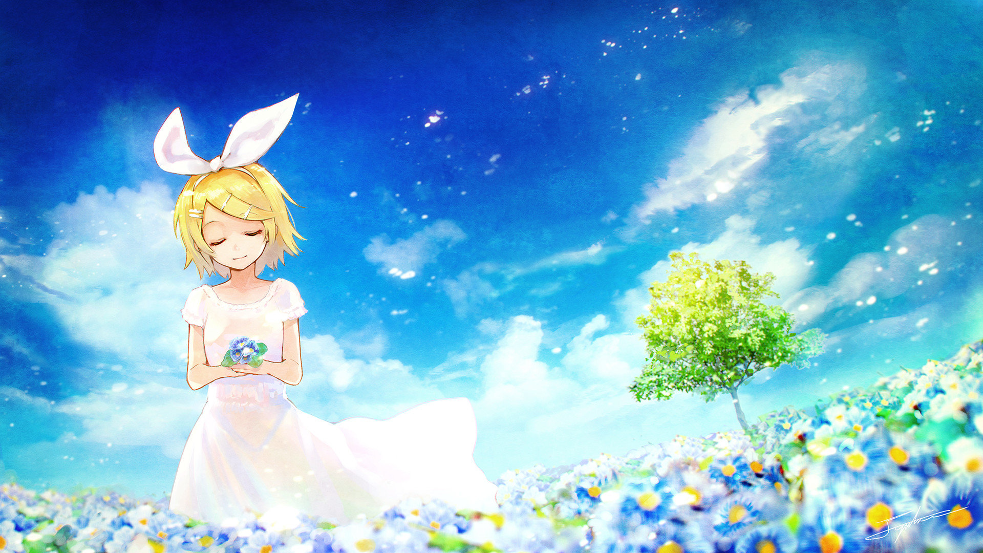 Free Rin Kagamine high quality background ID:2383 for 1080p PC