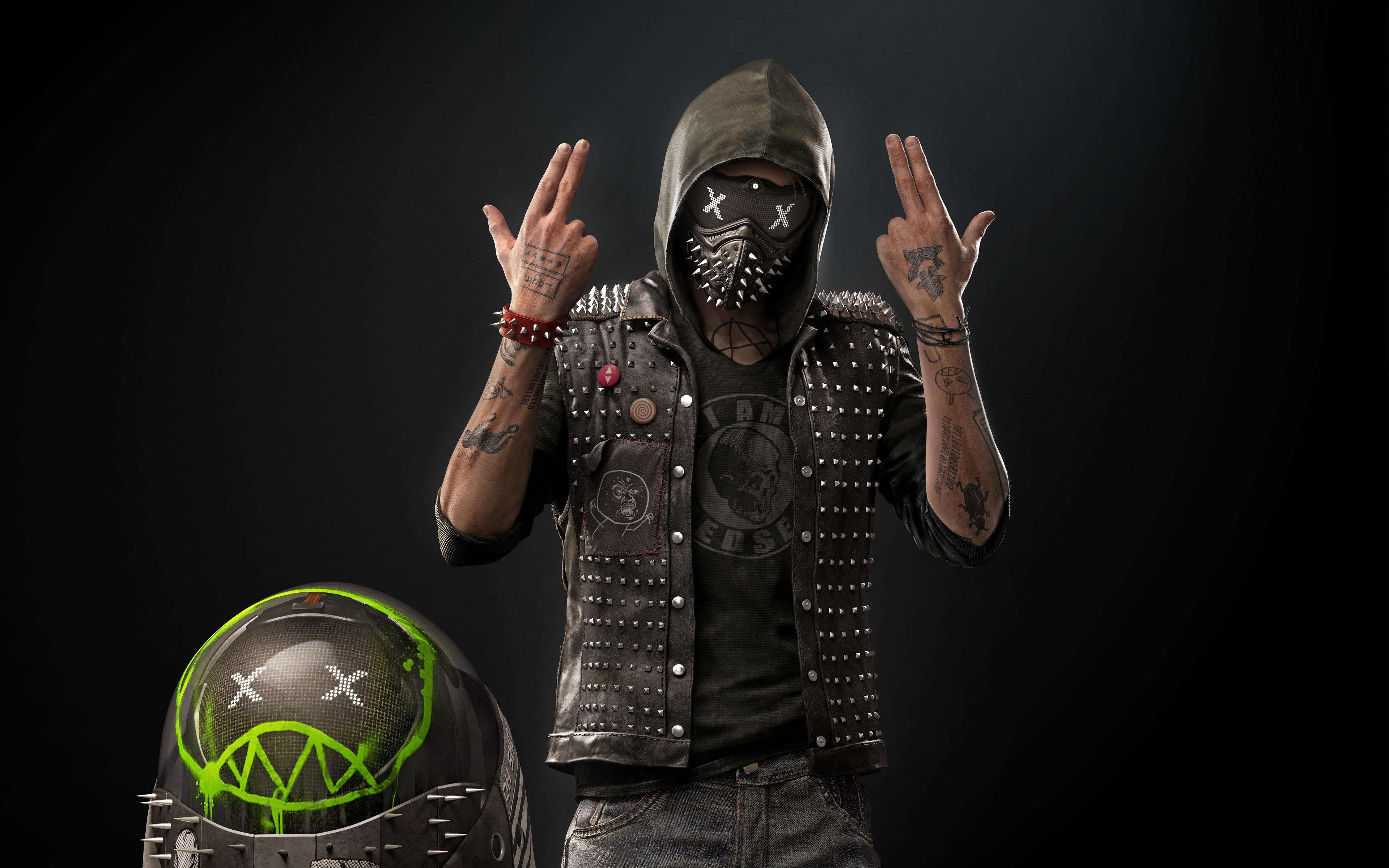 Download hd 3840x2400 Watch Dogs 2 PC background ID:366092 for free