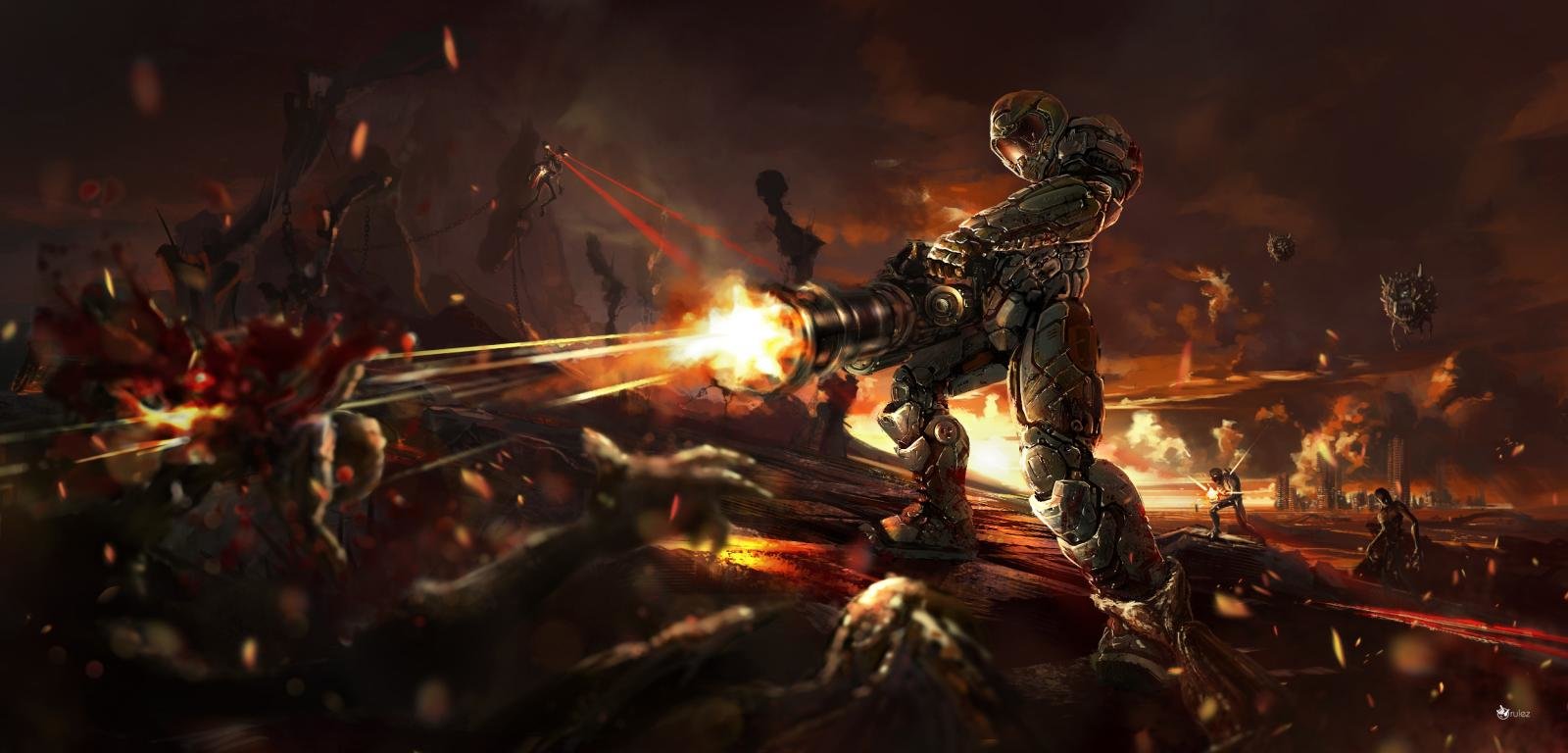 Best Doom 4 background ID:193917 for High Resolution hd 1600x768 computer