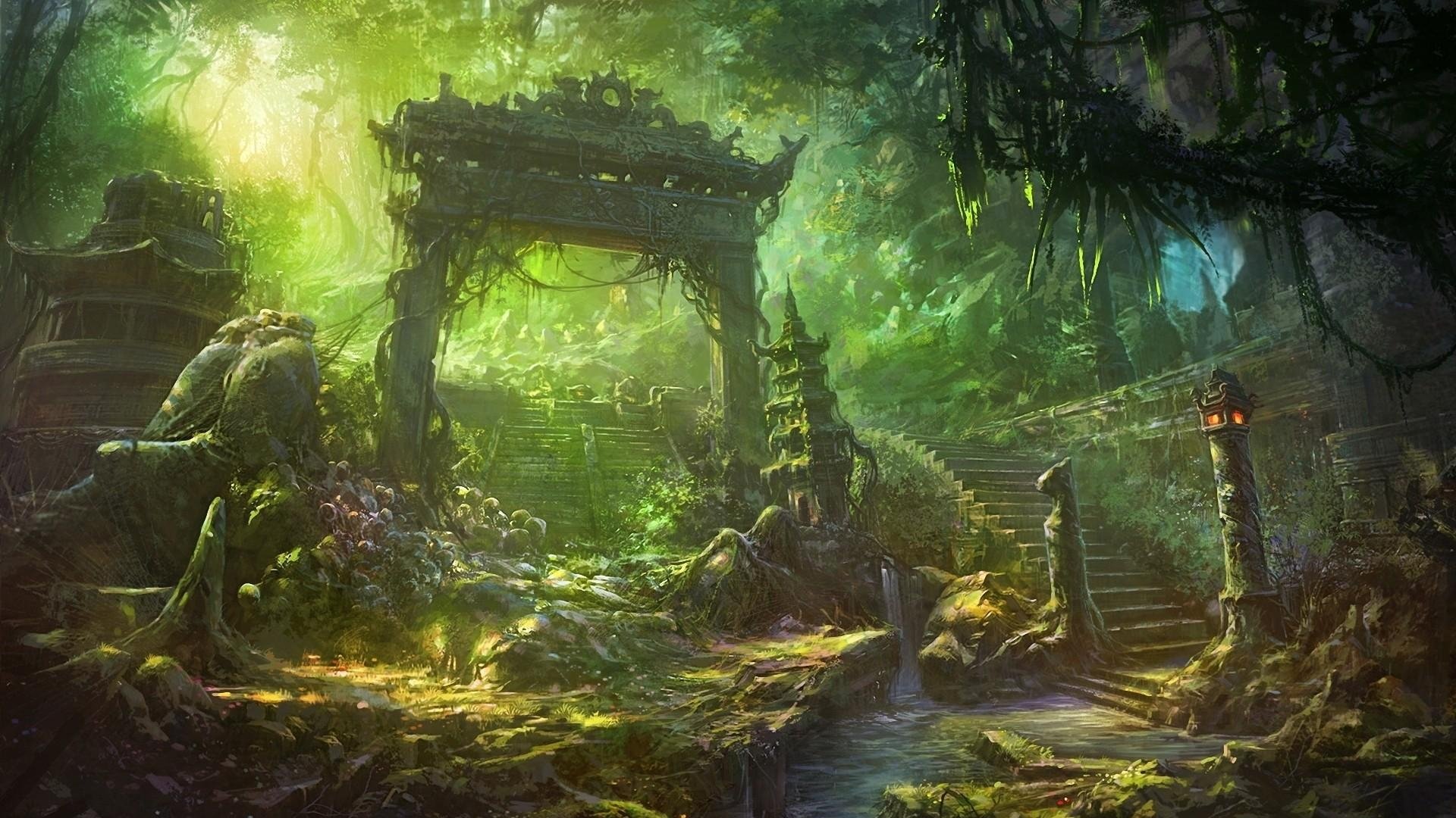Awesome Fantasy forest free background ID:20386 for full hd 1080p desktop