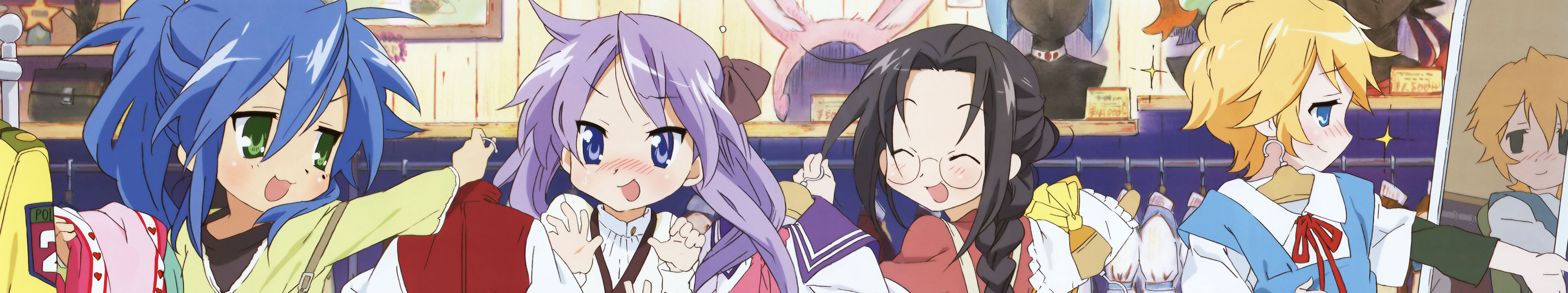 Awesome Lucky Star free wallpaper ID:214381 for triple screen 5760x1080 PC