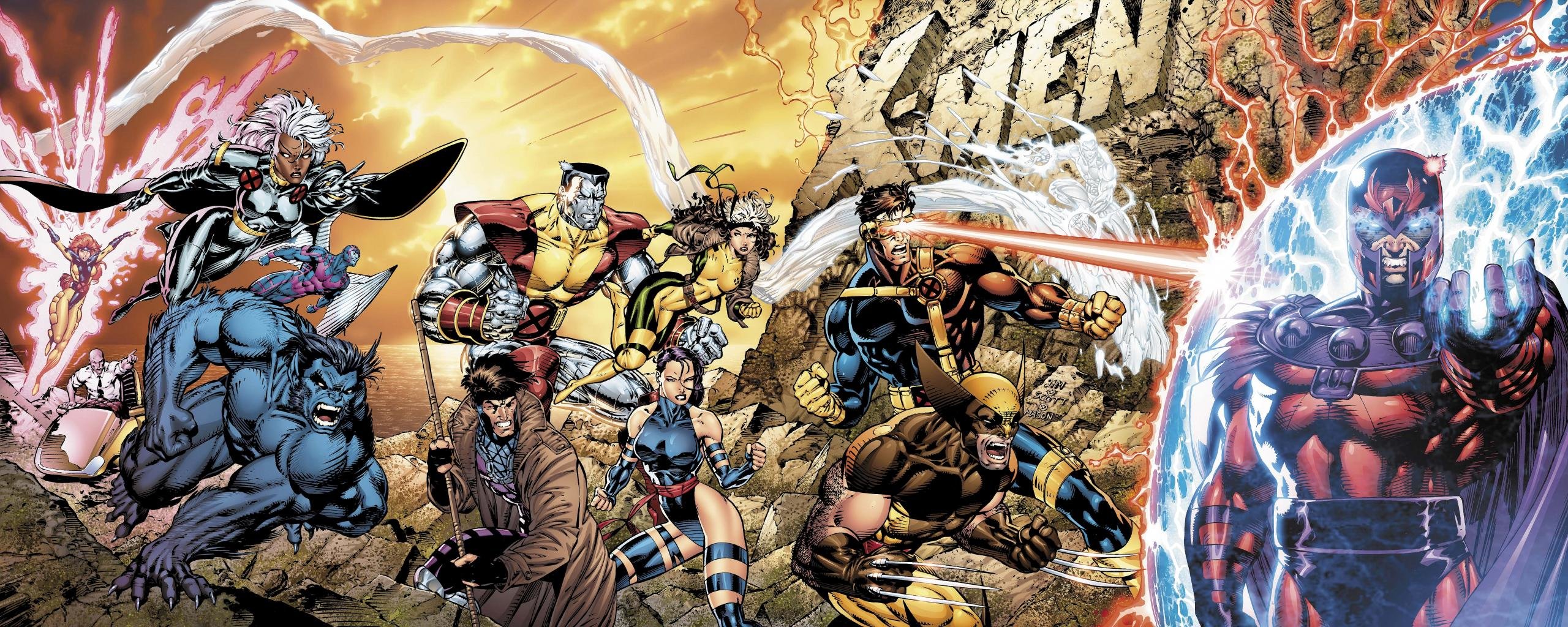 Free download X-Men wallpaper ID:326801 dual monitor 2569x1024 for computer