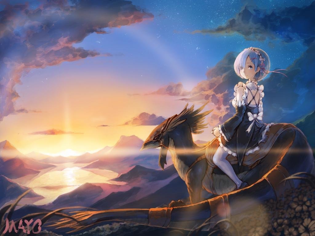 Awesome Rem (Re:ZERO) free background ID:158862 for hd 1024x768 PC