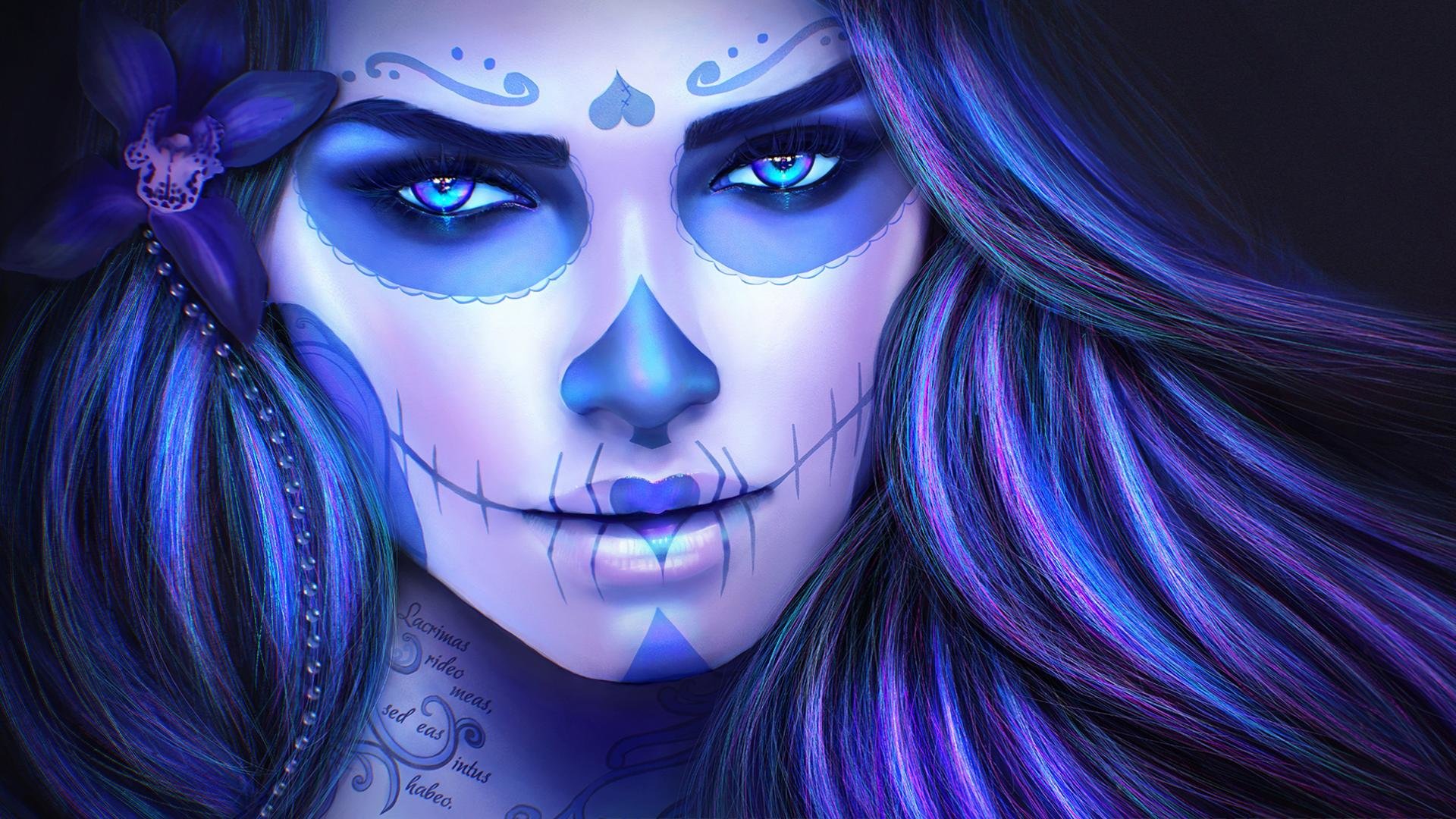 Free Sugar Skull high quality background ID:497628 for full hd 1080p PC