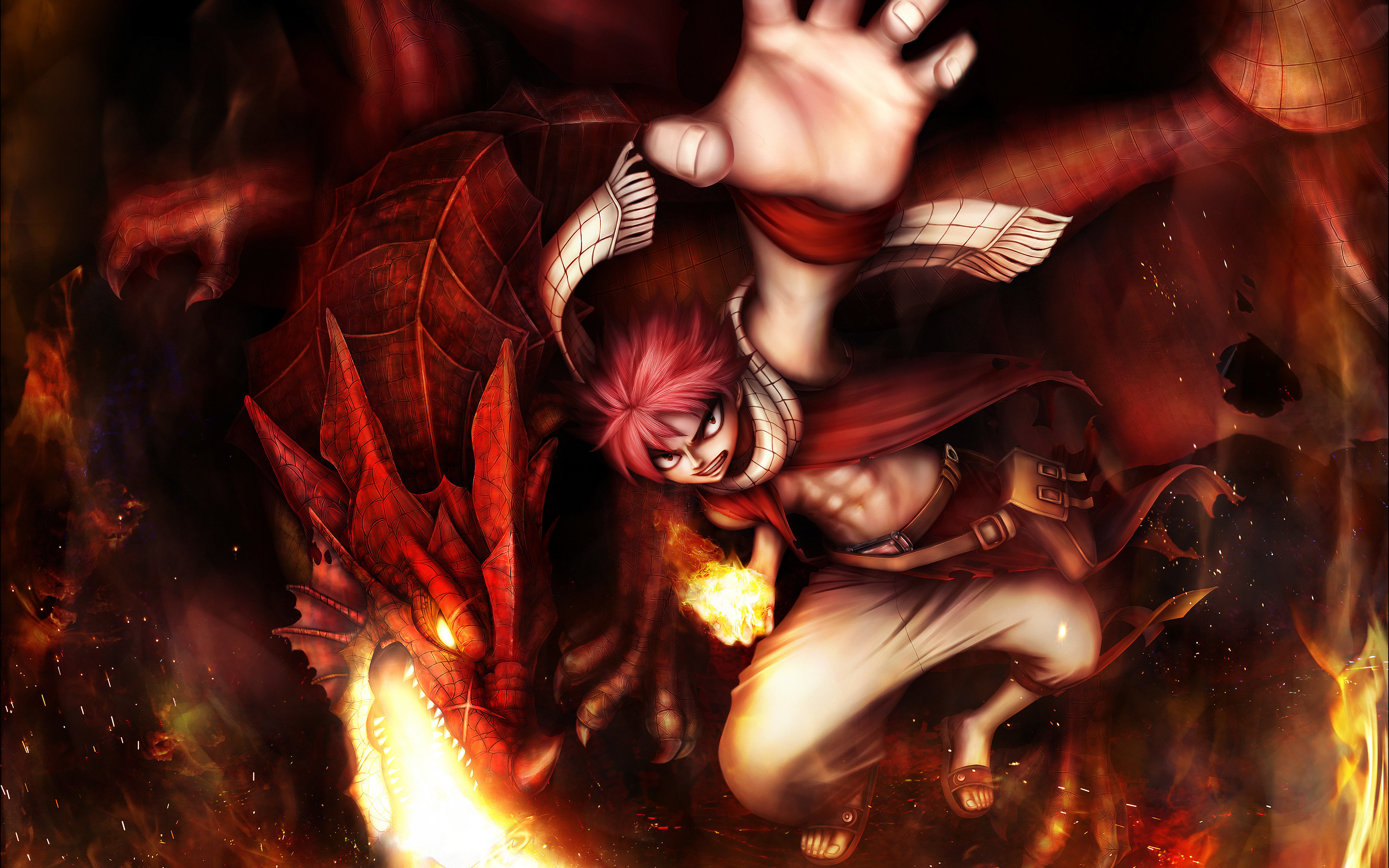 Download hd 3840x2400 Natsu Dragneel PC background ID:40968 for free
