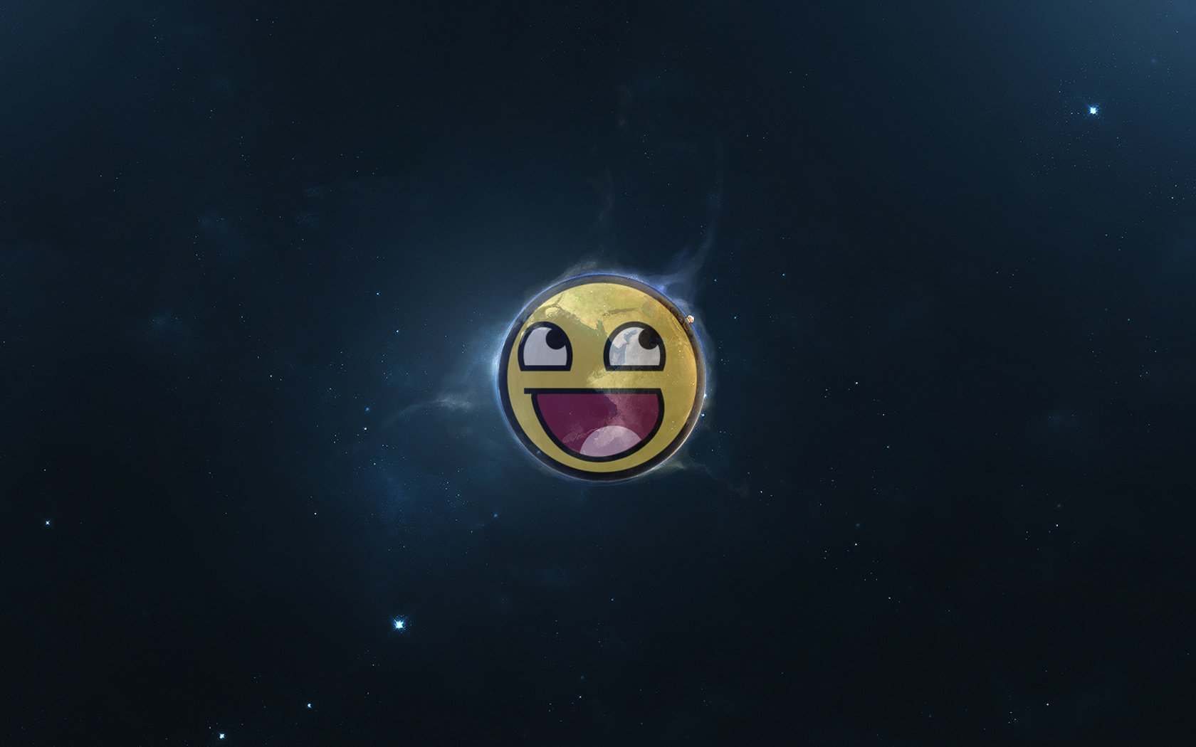 Download hd 1680x1050 Smiley computer background ID:64266 for free