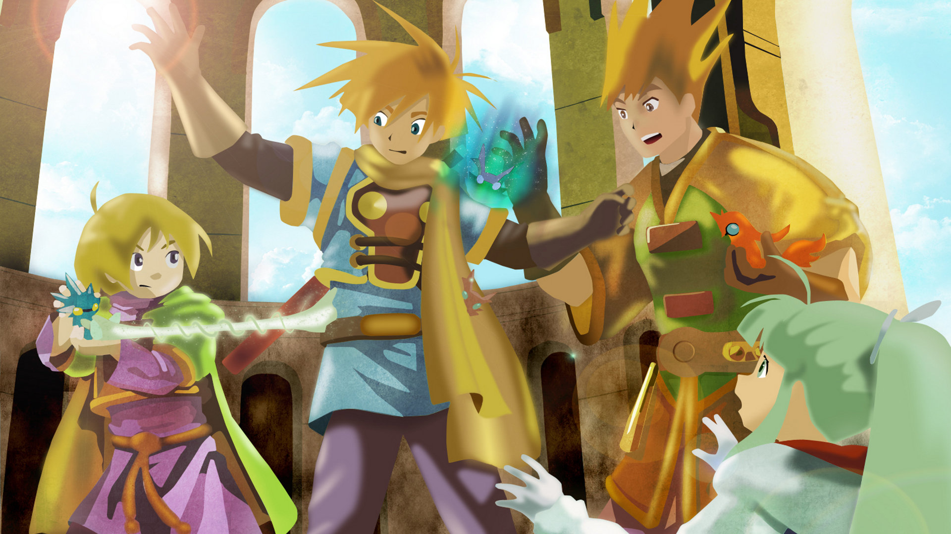Free download Golden Sun background ID:89366 hd 1080p for PC