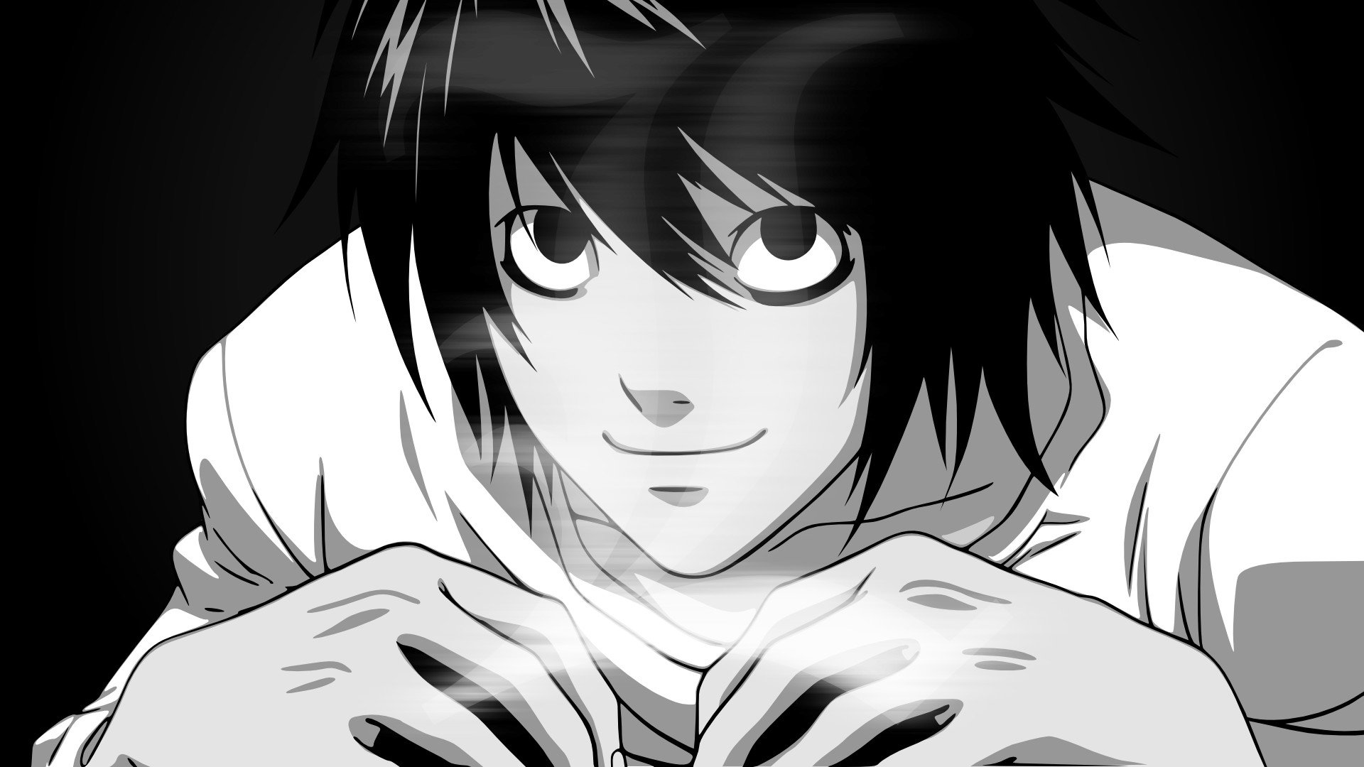 Featured image of post L Death Note Black And White Wallpaper Explore theotaku com s death note wallpaper site with 1477 stunning wallpapers created by our talented and friendly community