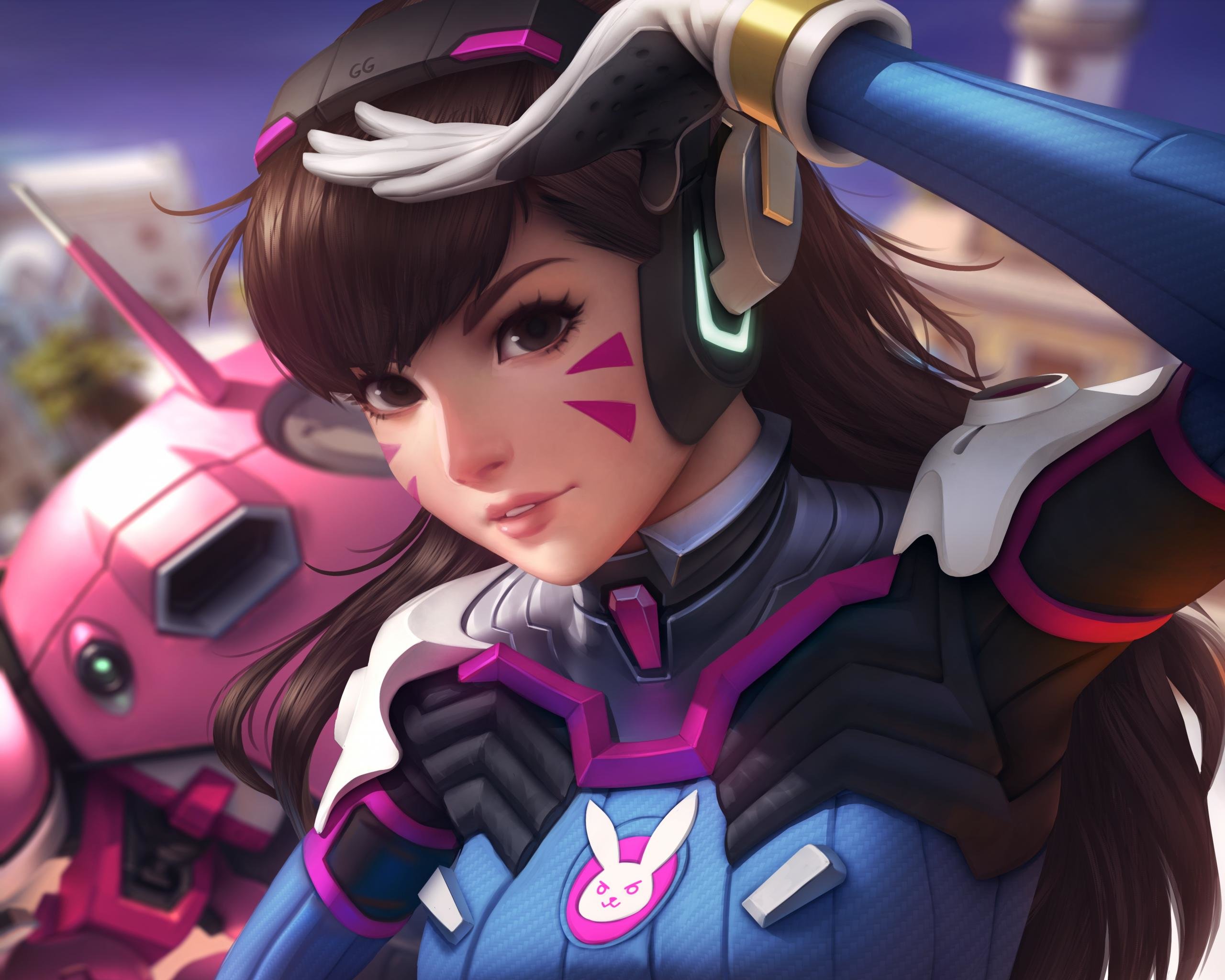 Download hd 2560x2048 D.Va (Overwatch) computer background ID:169735 for free