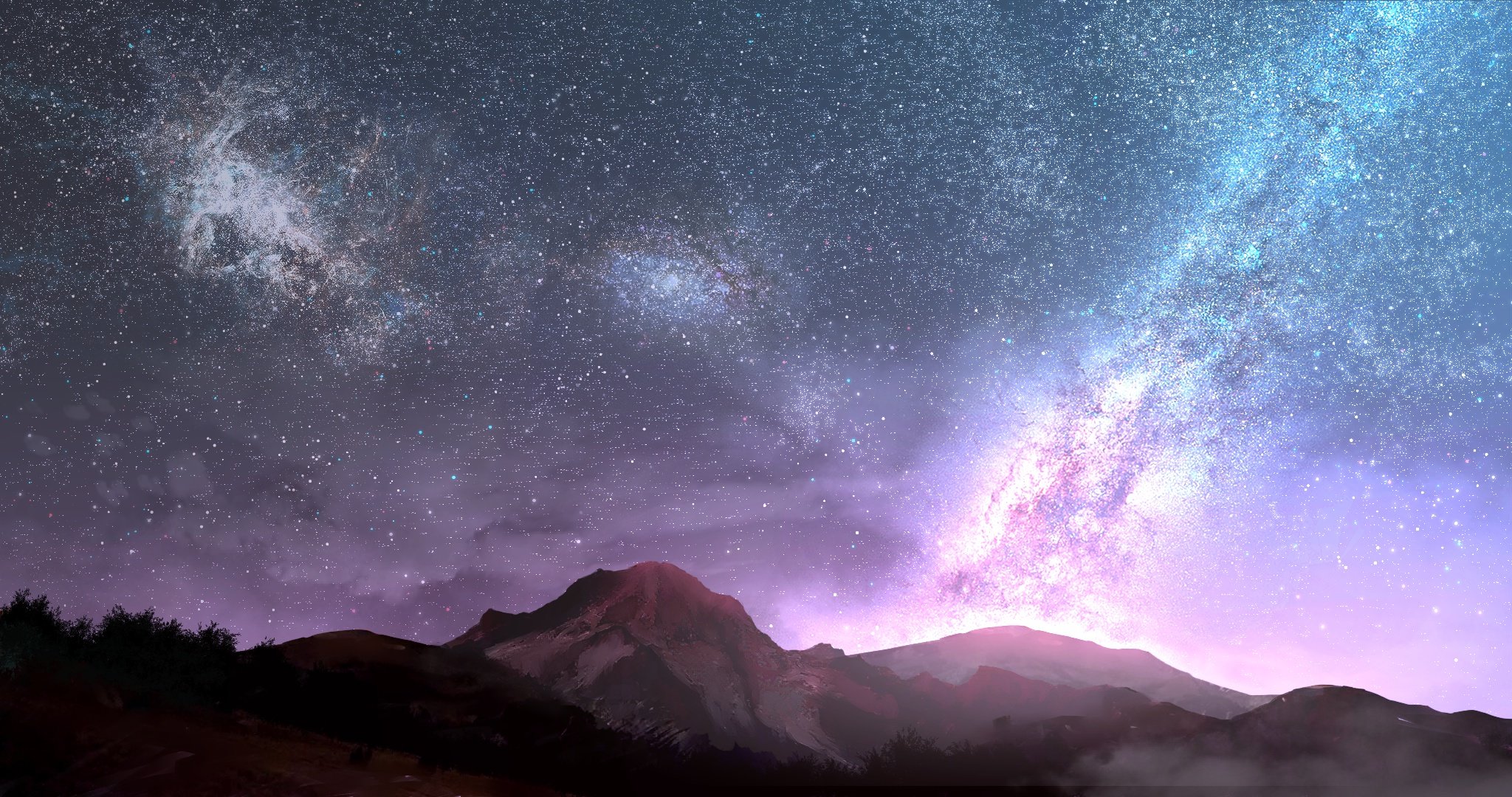 Awesome Milky Way free wallpaper ID:179467 for hd 2048x1080 PC