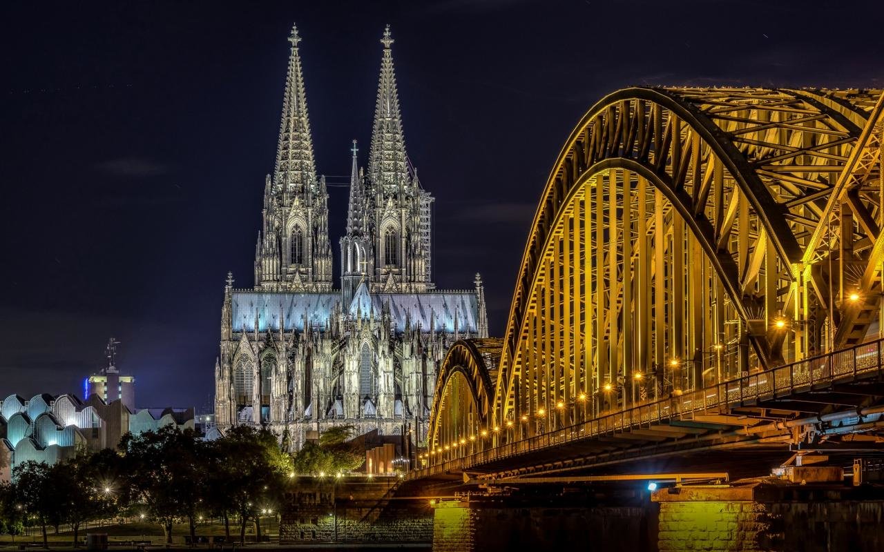 Awesome Cologne Cathedral free wallpaper ID:237513 for hd 1280x800 PC
