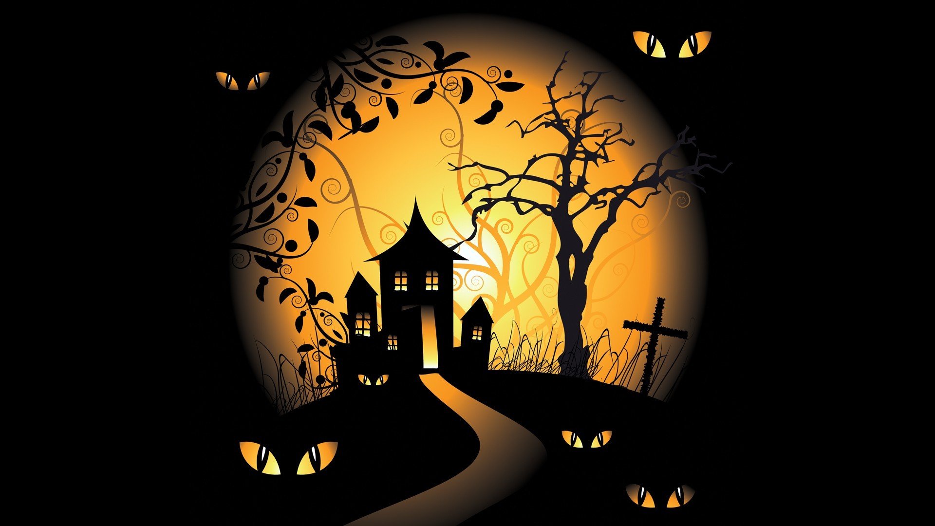 Free Halloween high quality background ID:401784 for full hd 1920x1080 PC