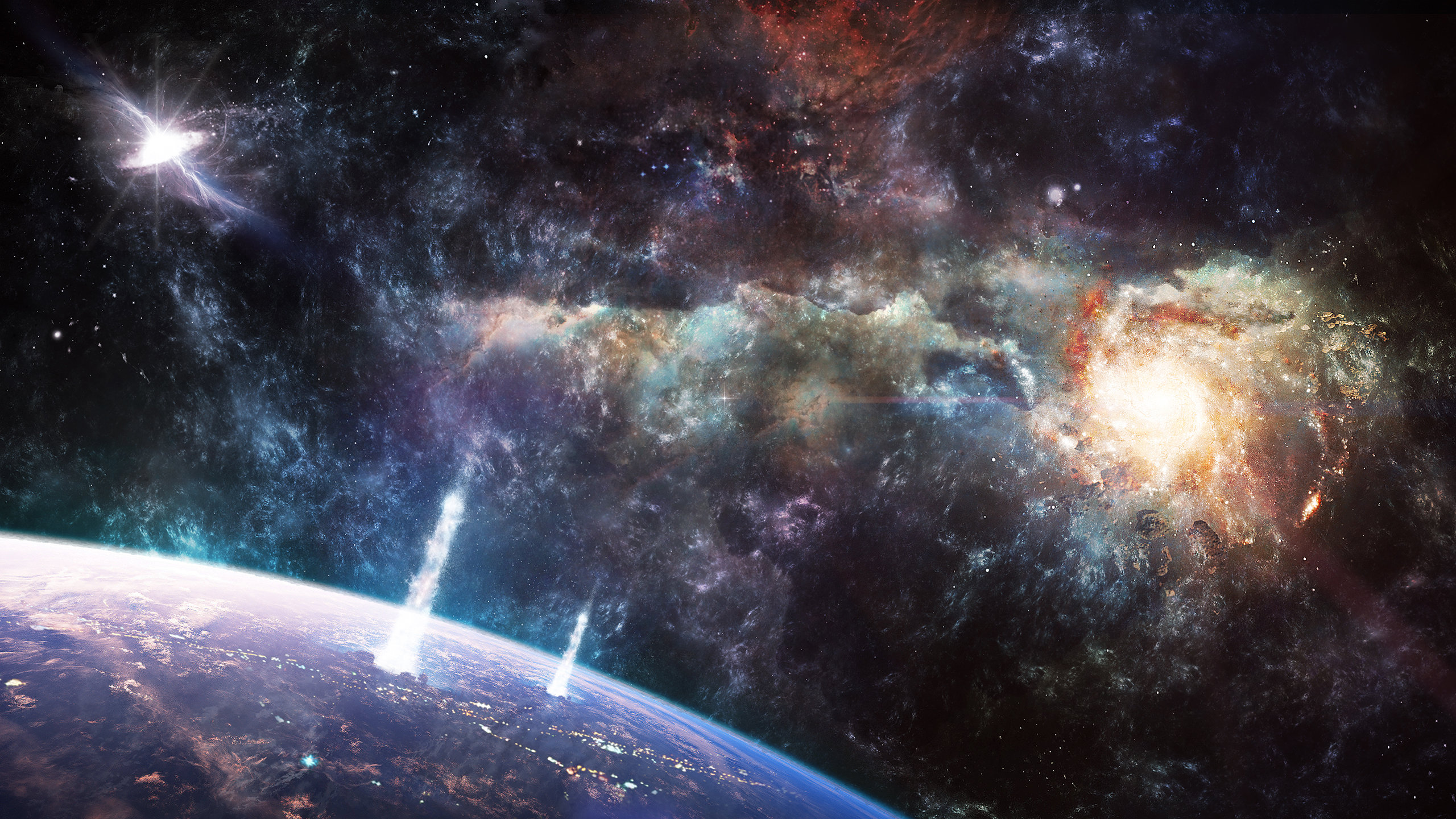 Download hd 2560x1440 Cool space PC background ID:398601 for free