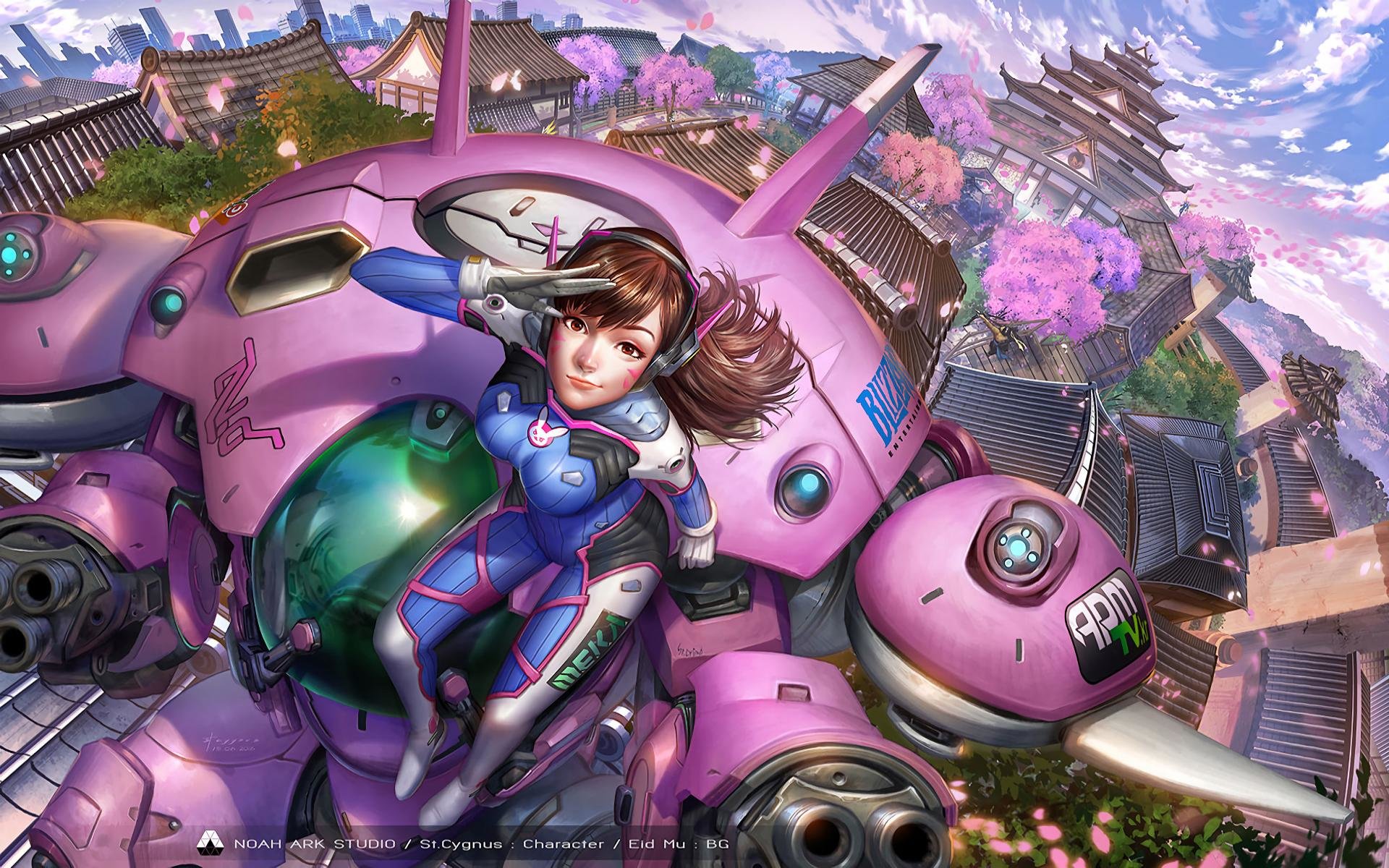Best D.Va (Overwatch) background ID:169750 for High Resolution hd 1920x1200 PC