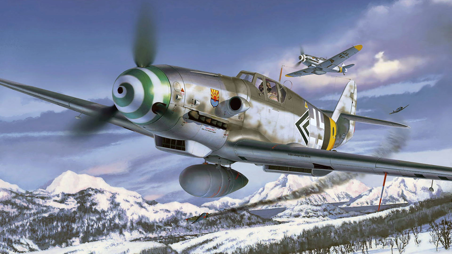 Awesome Messerschmitt Bf 109 free wallpaper ID:157086 for 1080p PC