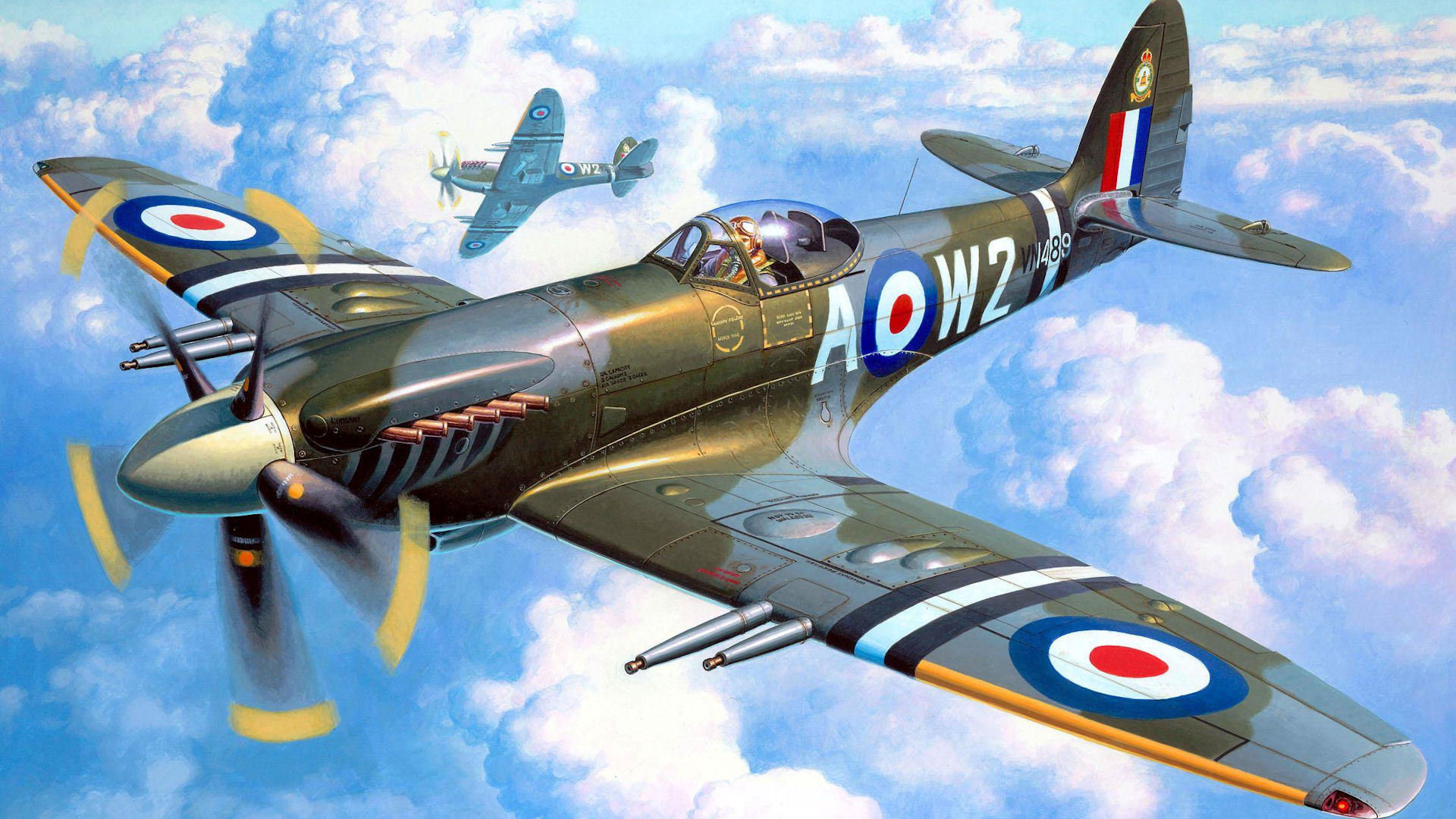 Free download Supermarine Spitfire background ID:390918 1080p for PC