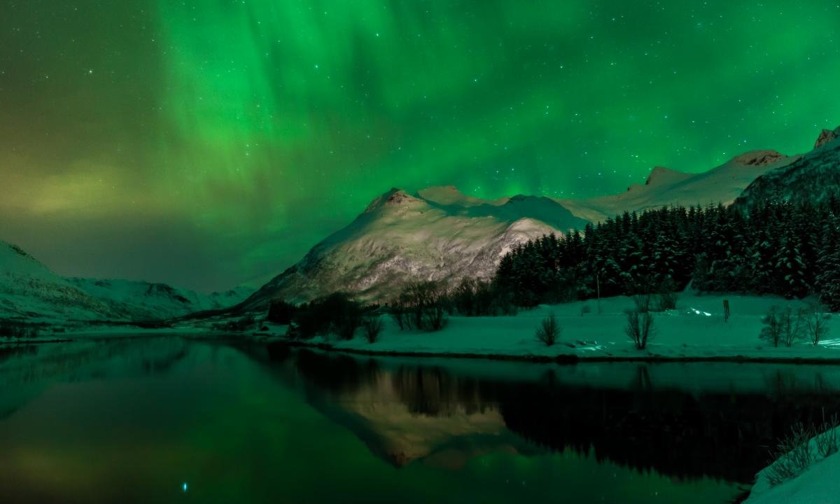 Download hd 1200x720 Aurora Borealis PC background ID:283572 for free