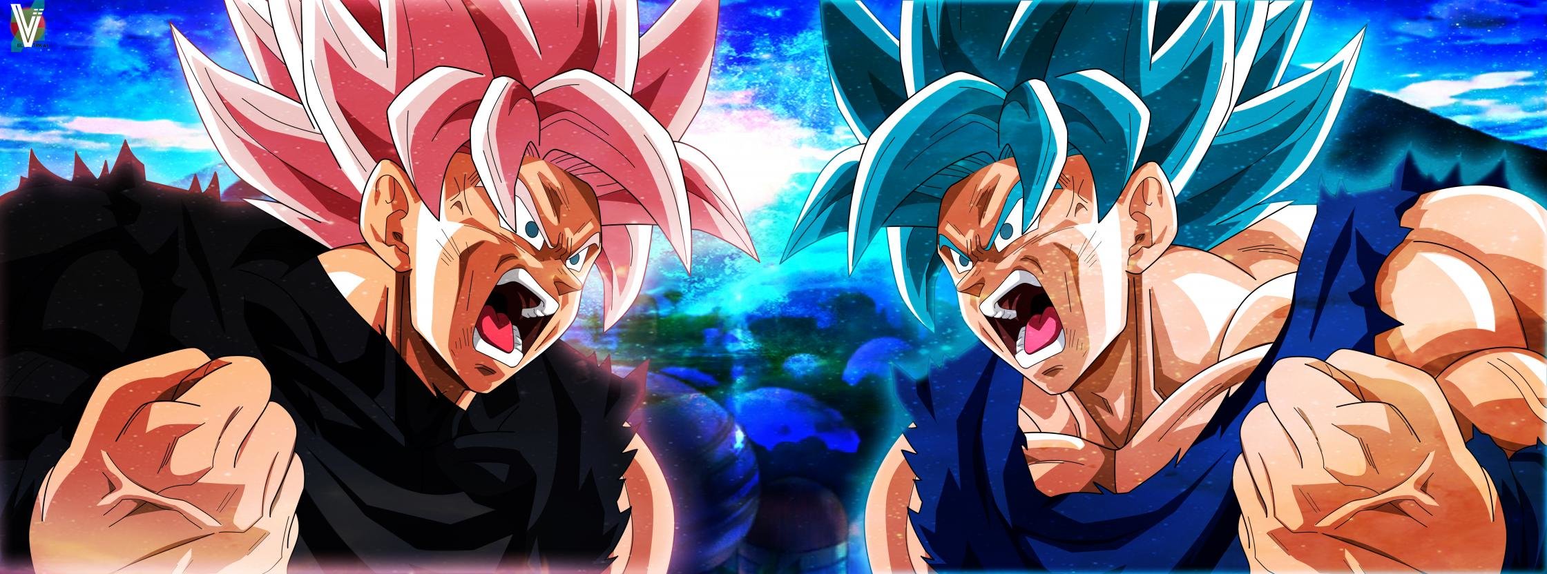 Download dual screen 2240x832 Dragon Ball Super PC background ID:242638 for free