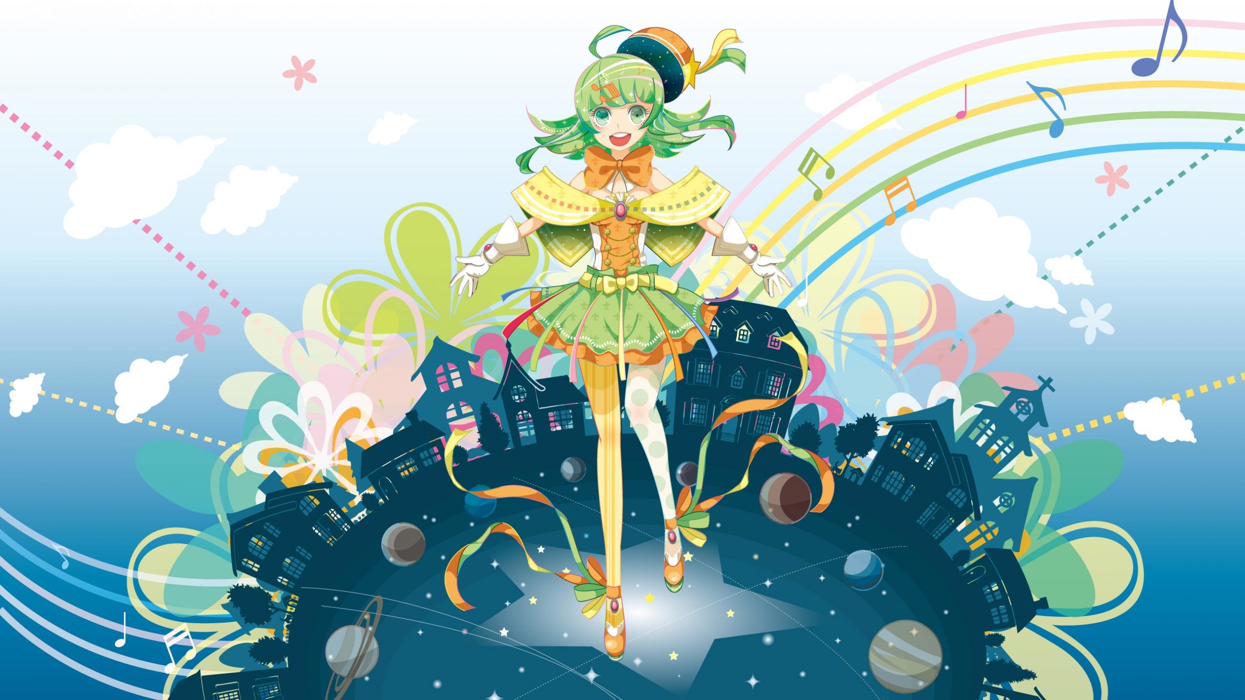 Download hd 2560x1440 GUMI (Vocaloid) PC background ID:3454 for free