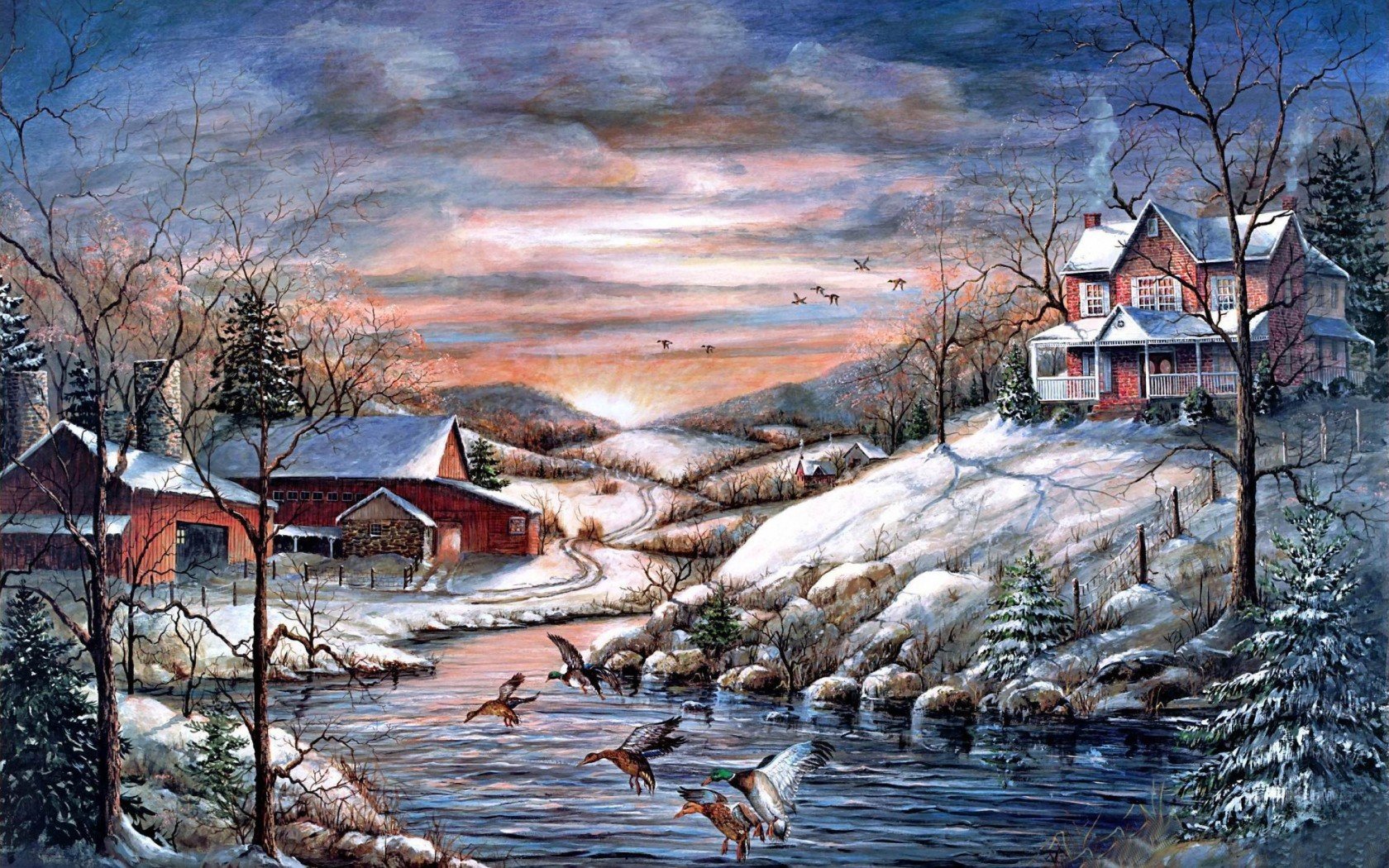 Best Cool winter art wallpaper ID:294623 for High Resolution hd 1680x1050 computer