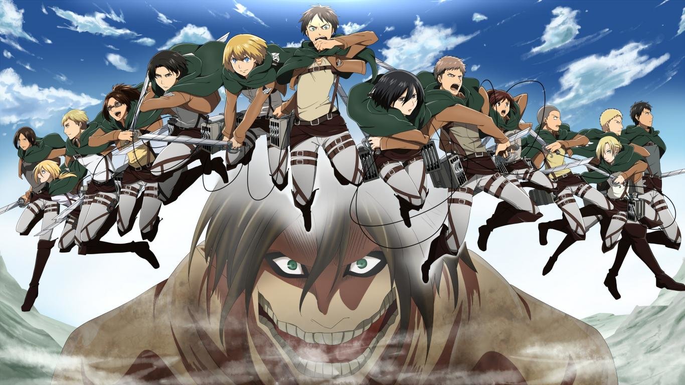 Free download Attack On Titan background ID:206556 1366x768 laptop for PC
