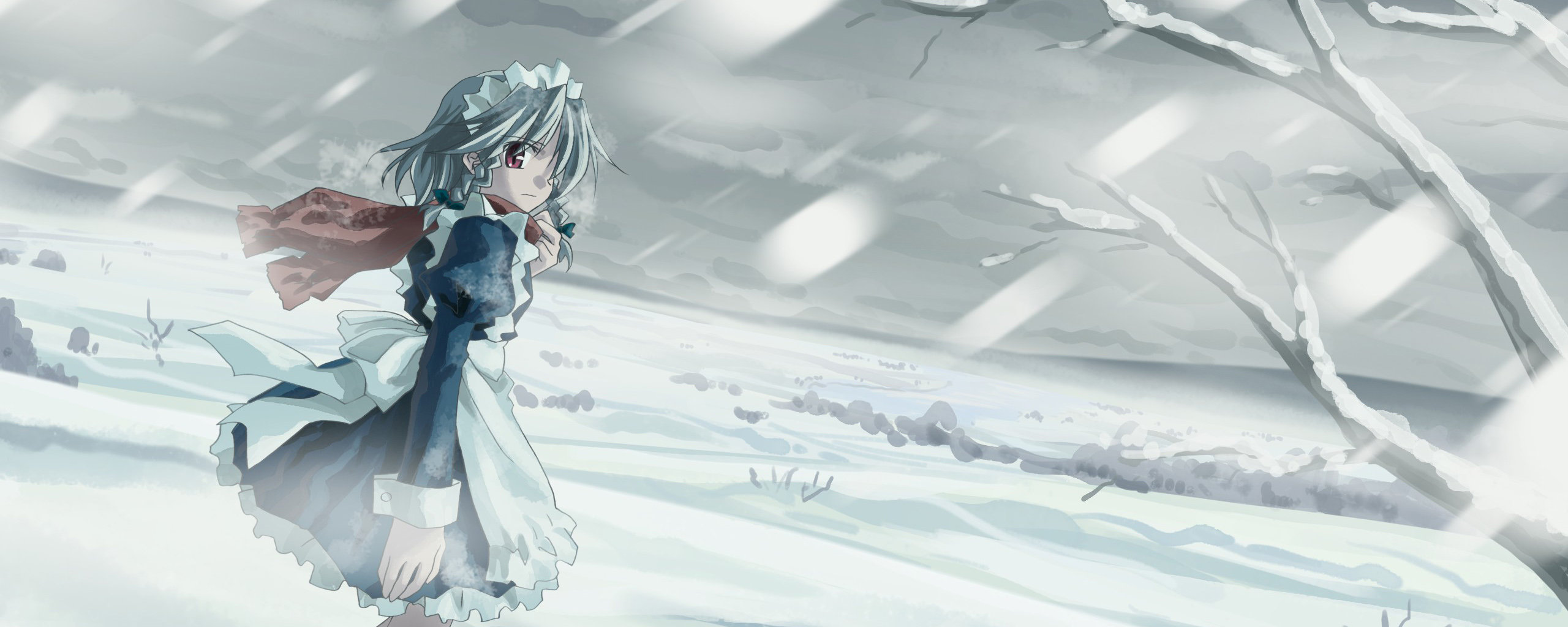 Free download Touhou background ID:224514 dual screen 2560x1024 for PC