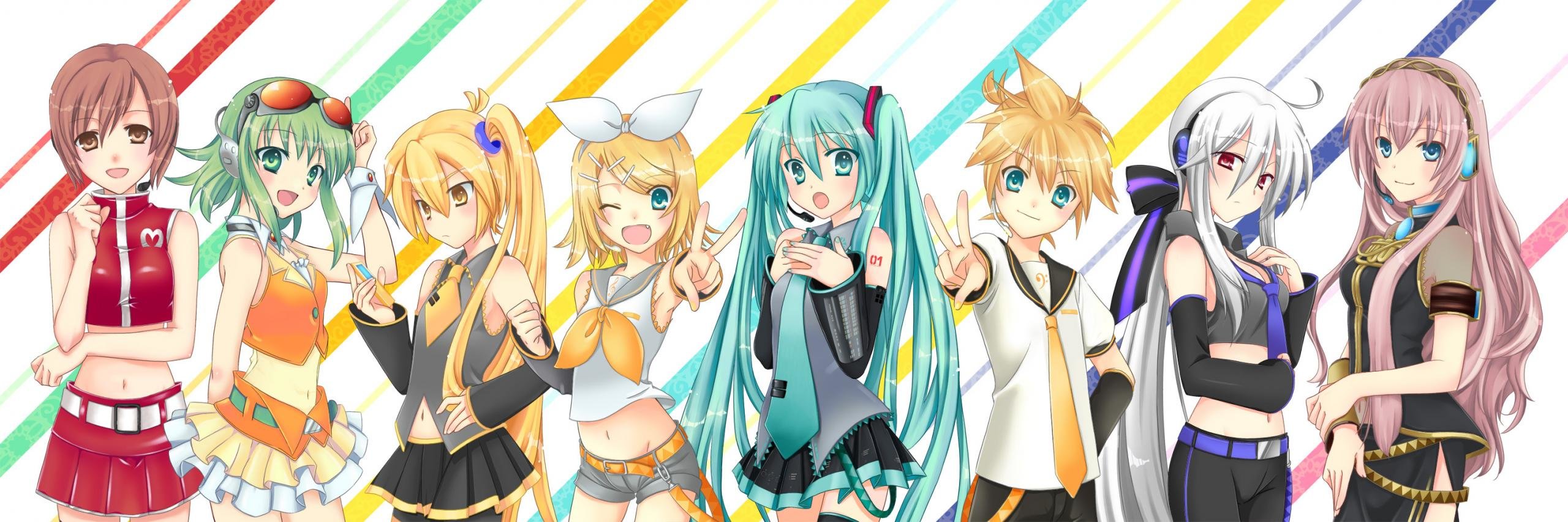 Free Vocaloid high quality background ID:5994 for dual screen 2560x854 computer