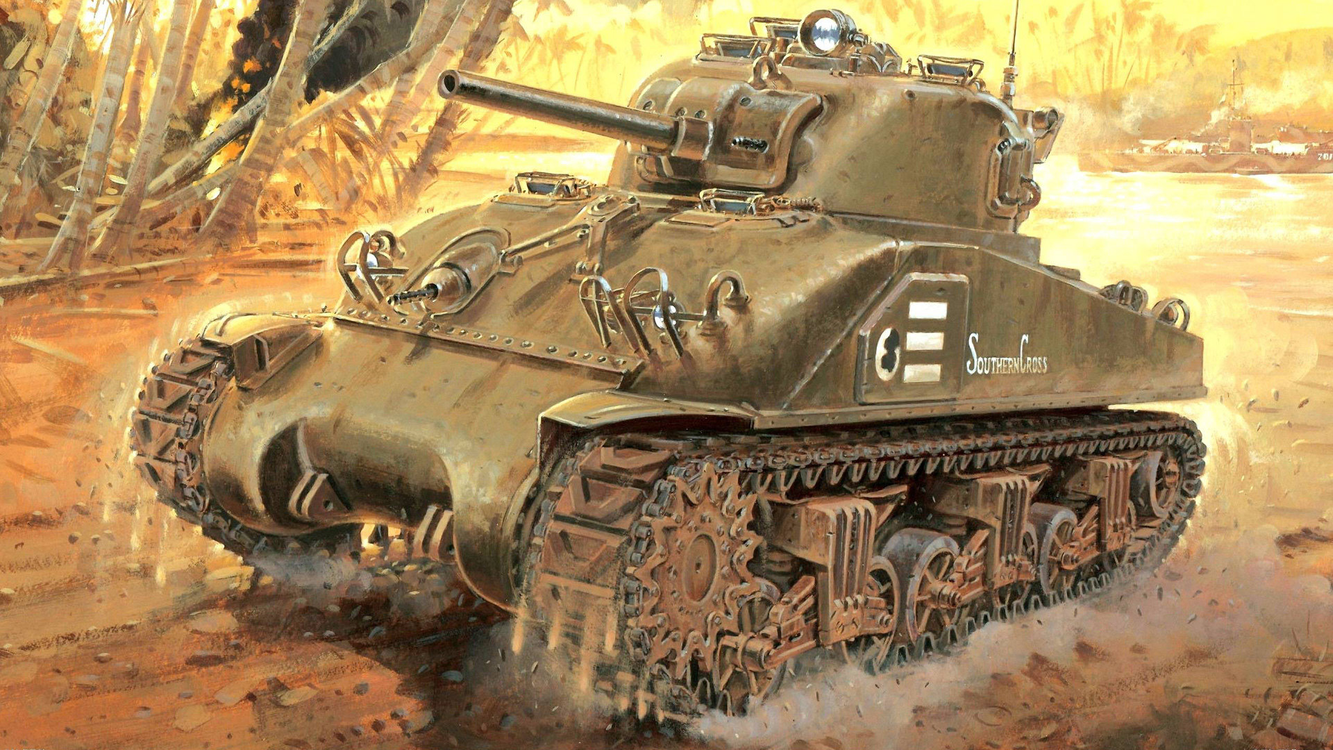 Awesome M4 Sherman free background ID:157927 for 1080p desktop