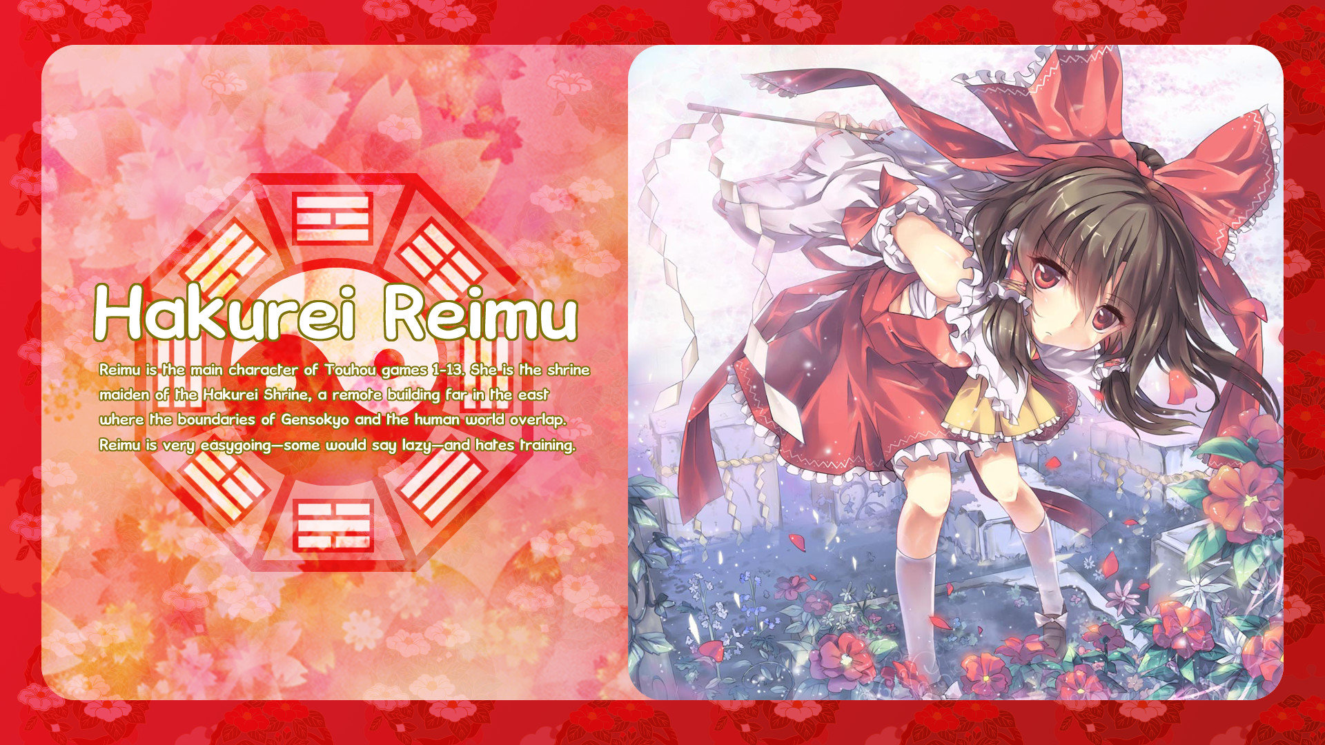 Download 1080p Reimu Hakurei computer wallpaper ID:223838 for free