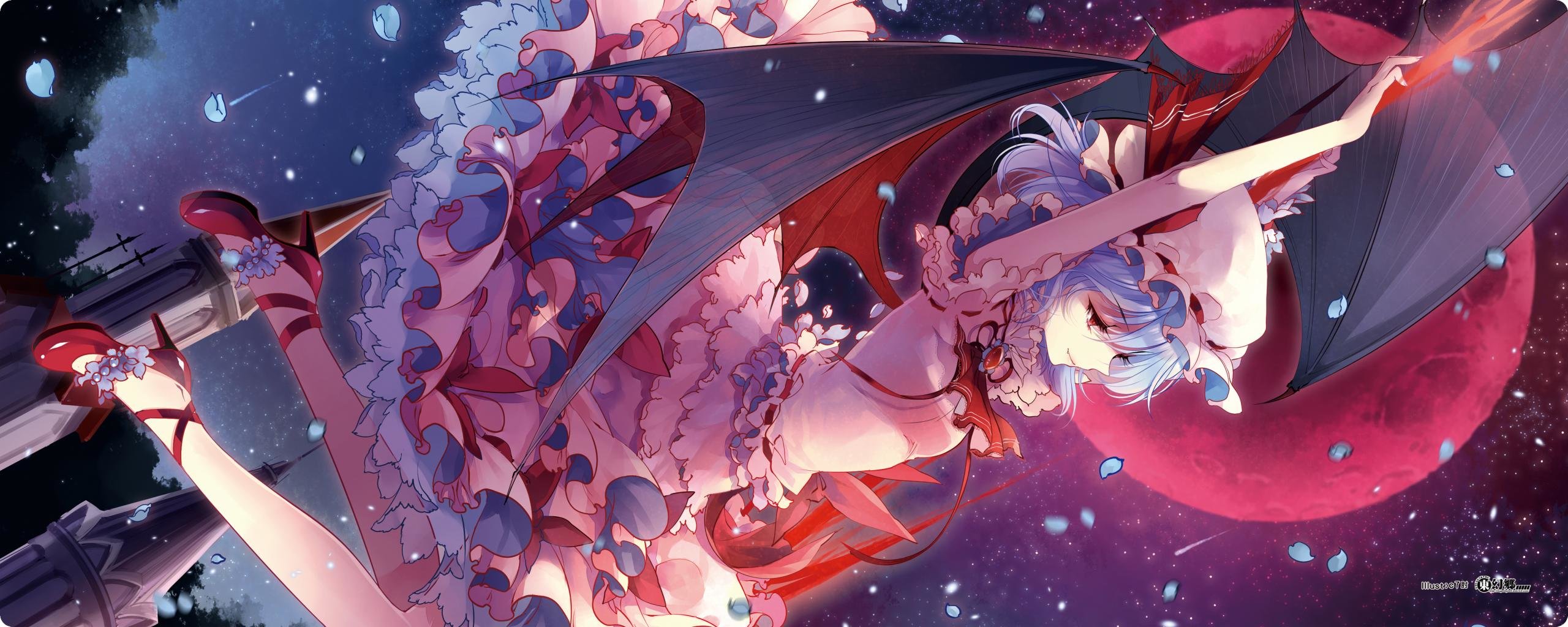 Free download Remilia Scarlet background ID:224144 dual screen 2560x1024 for computer