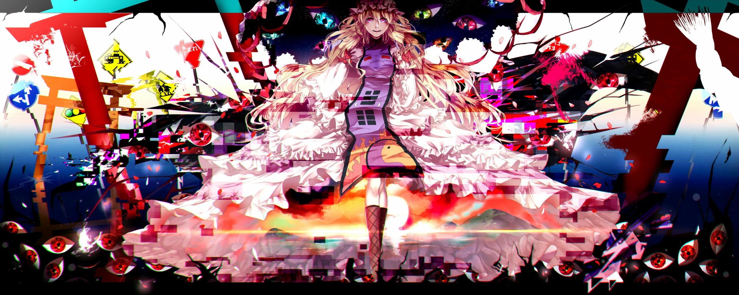 Free Touhou high quality background ID:224052 for dual screen 2560x1024 computer