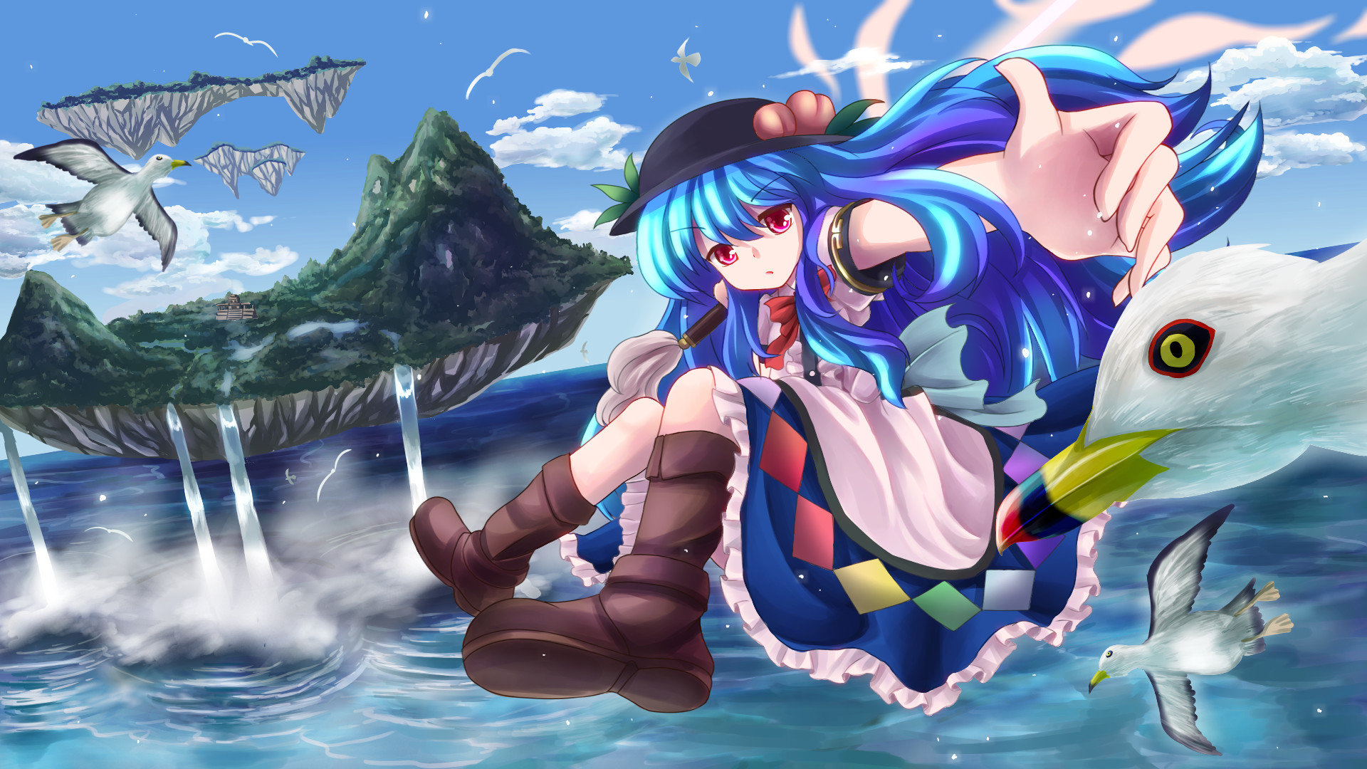 Free Tenshi Hinanawi high quality background ID:223710 for full hd PC