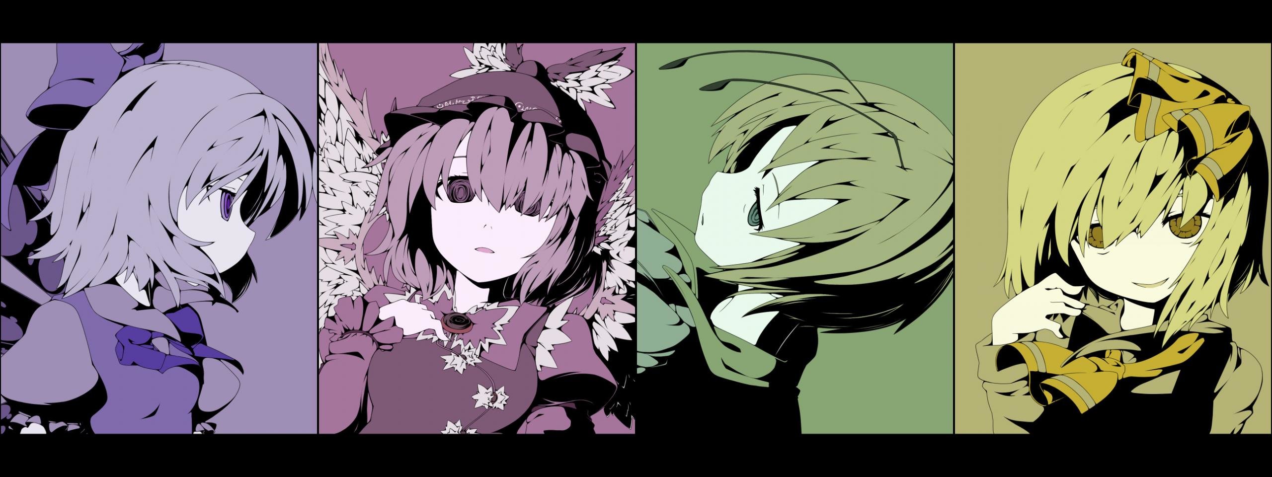 Free Touhou high quality background ID:223560 for dual screen 2560x960 computer