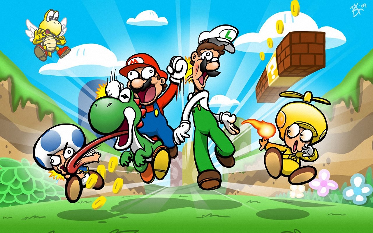 Awesome Mario free wallpaper ID:57980 for hd 1280x800 computer