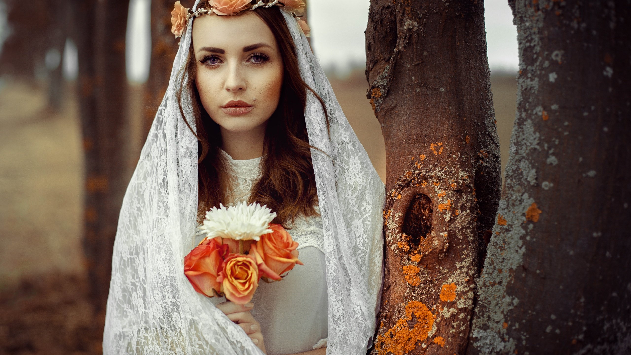 Free Bride in wedding dress high quality background ID:465767 for hd 2560x1440 desktop