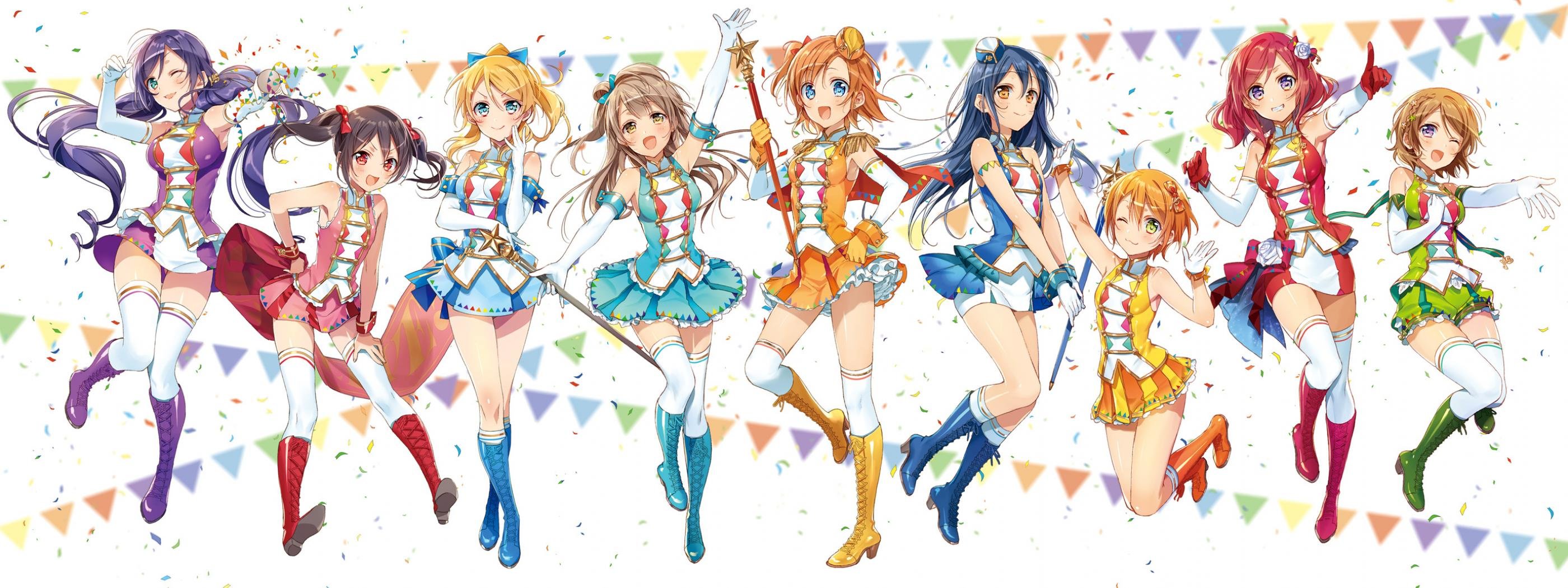 Free download Love Live! background ID:152178 dual screen 2800x1050 for computer