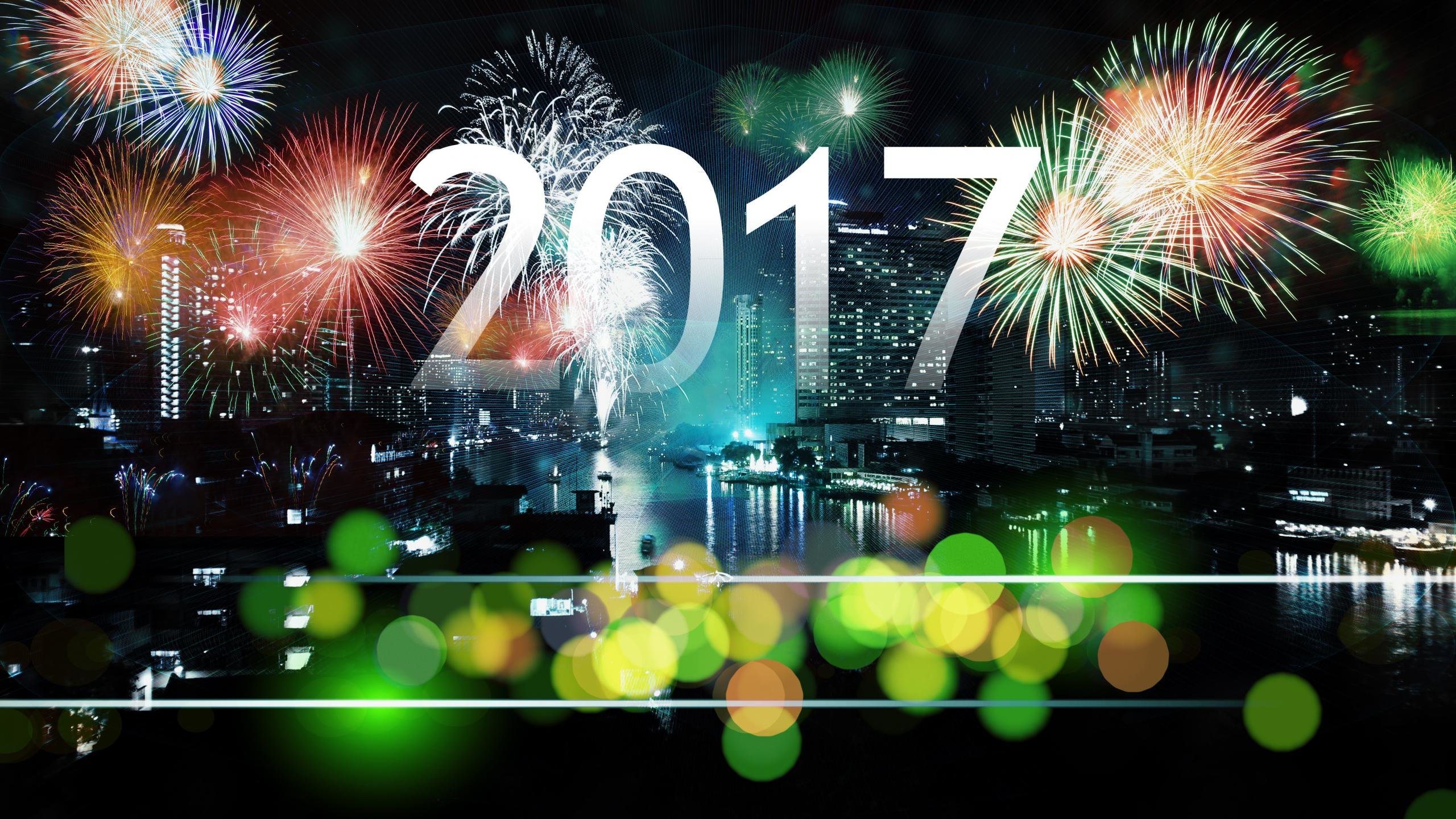 Best New Year 2017 wallpaper ID:64374 for High Resolution hd 2560x1440 computer