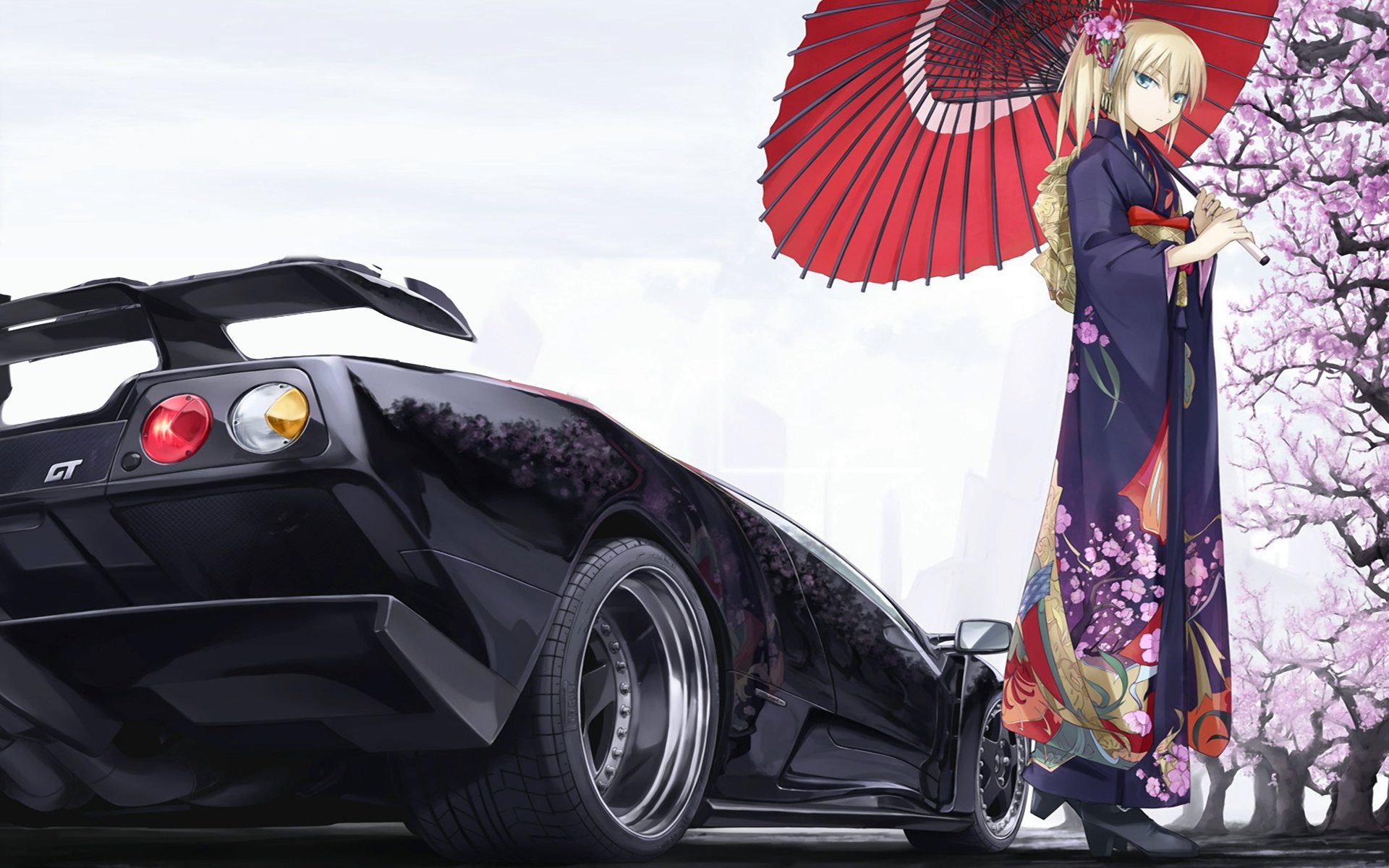 Awesome Anime girl in Kimono free wallpaper ID:151406 for hd 1920x1200 desktop