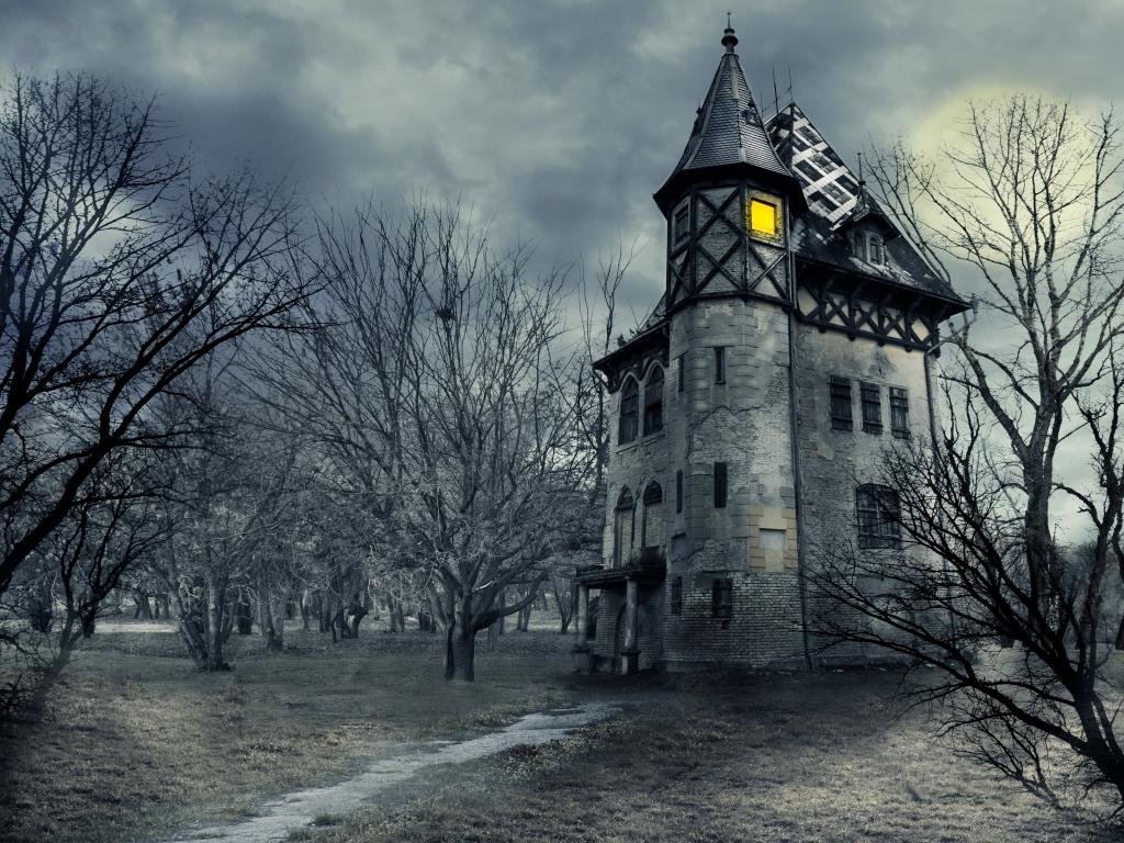 Download hd 1024x768 Monster dark house PC background ID:57548 for free