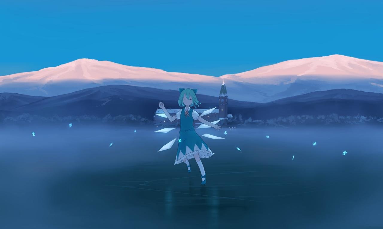 Free Cirno (Touhou) high quality background ID:221238 for hd 1280x768 desktop