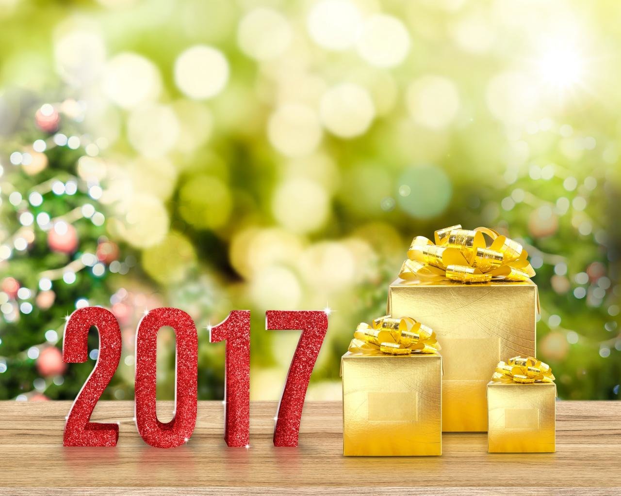 Download hd 1280x1024 New Year 2017 computer background ID:64393 for free