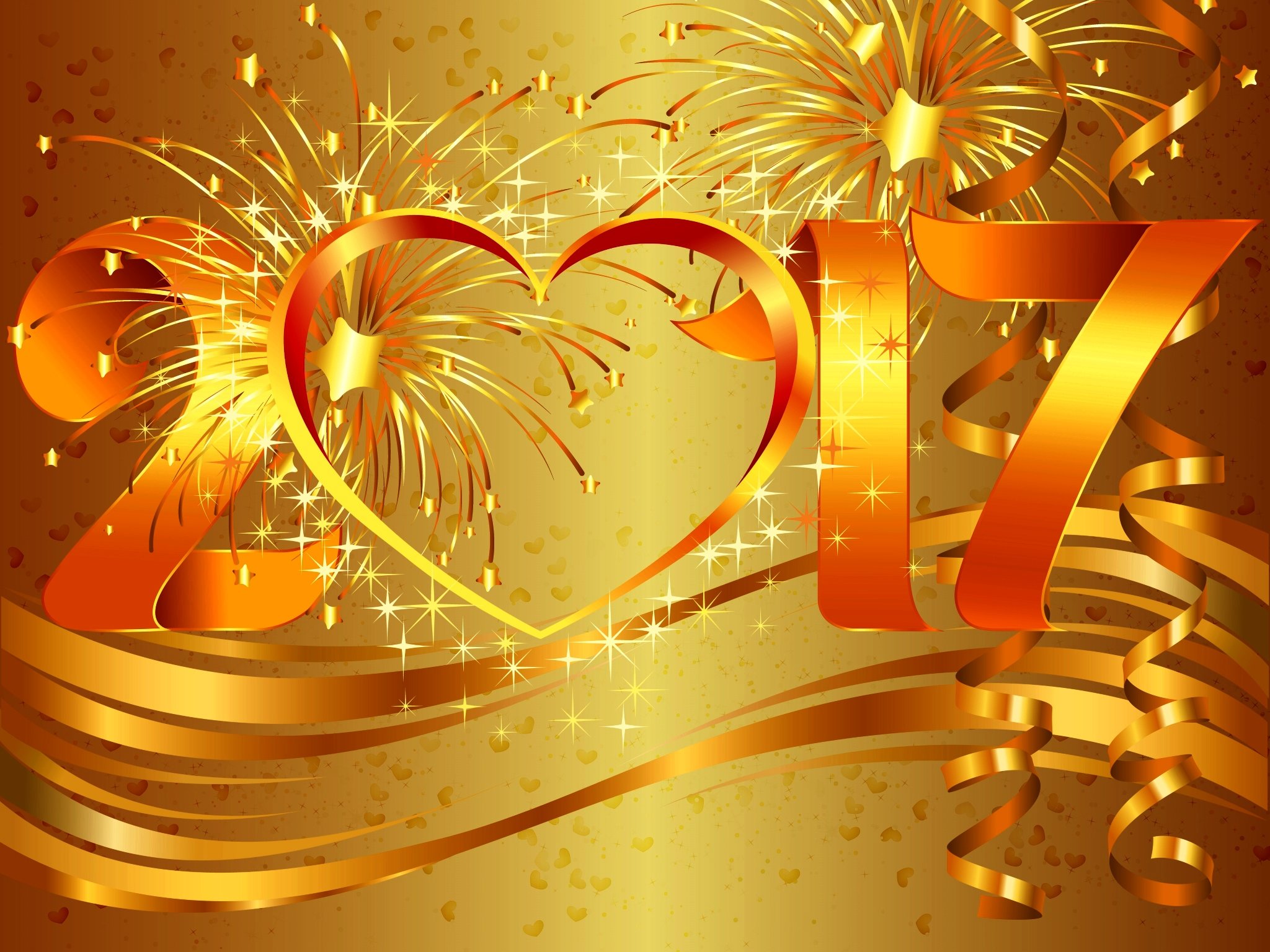 Download hd 2048x1536 New Year 2017 computer wallpaper ID:64408 for free