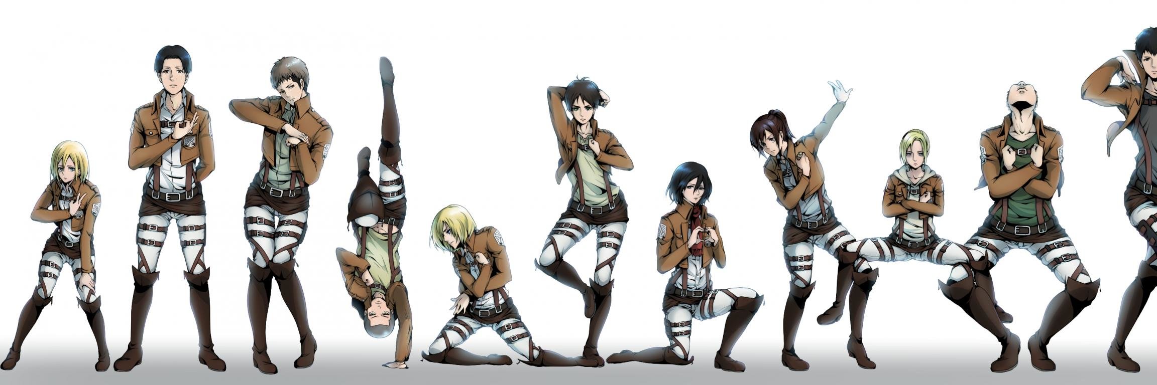 Awesome Attack On Titan free background ID:206497 for dual screen 2304x768 PC