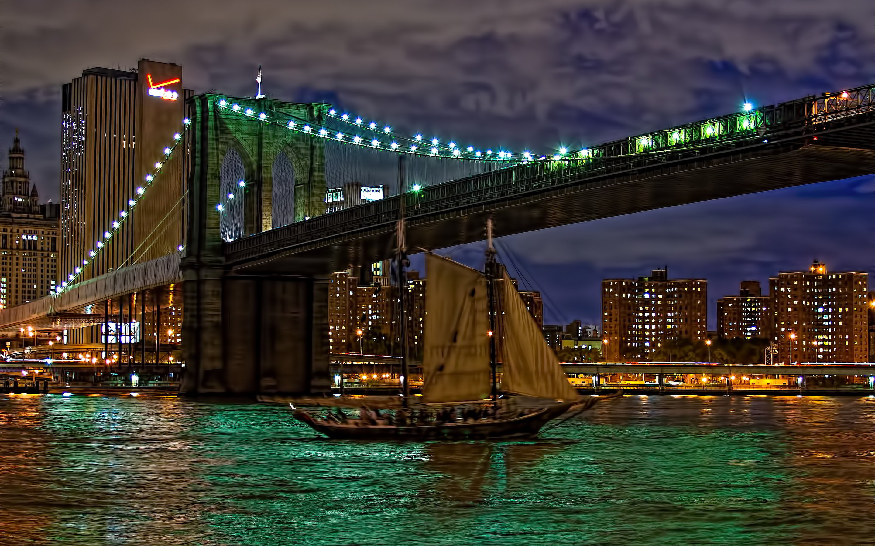 High resolution Brooklyn Bridge hd 2880x1800 background ID:478595 for PC