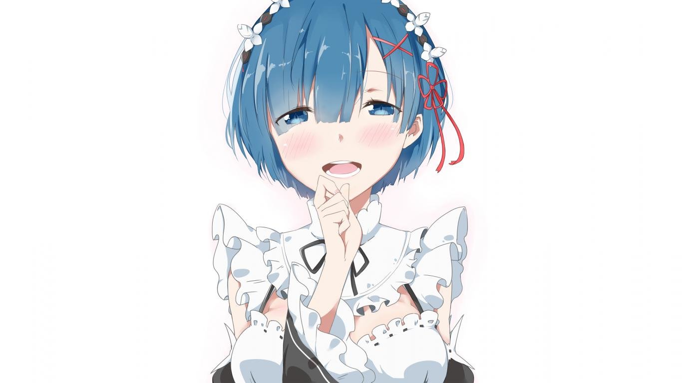 Free Rem (Re:ZERO) high quality background ID:159543 for laptop desktop