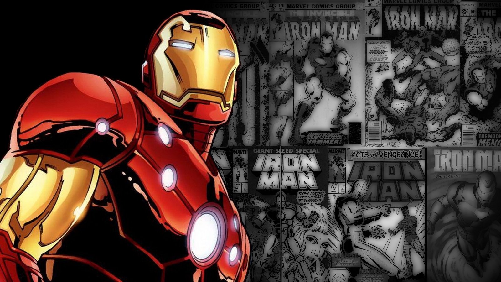 Free Iron Man comics high quality wallpaper ID:322772 for hd 1600x900 desktop